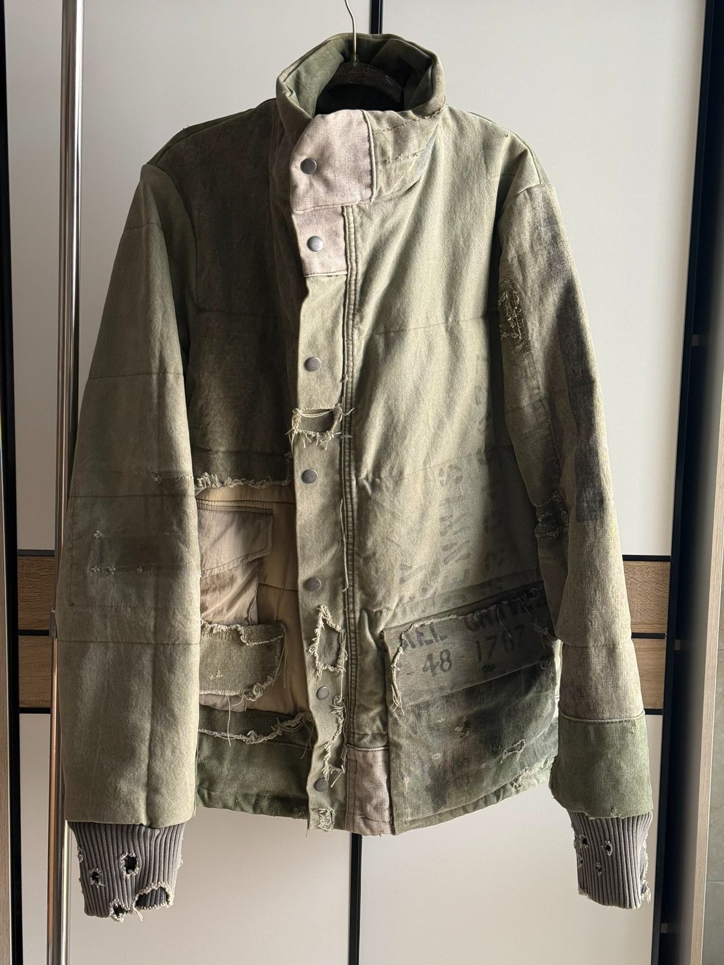 Greg Lauren Vintage Military Distressed Jacket — front