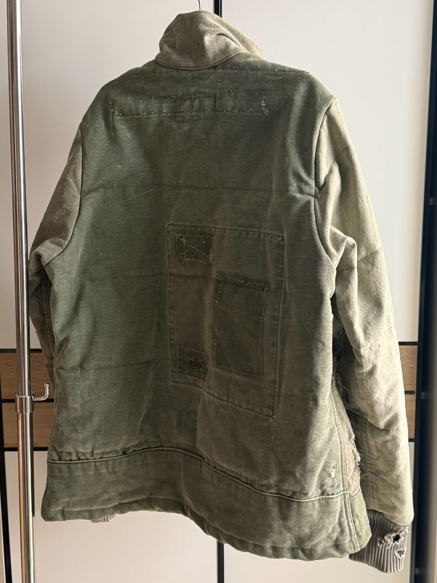 Greg Lauren Vintage Military Distressed Jacket — back