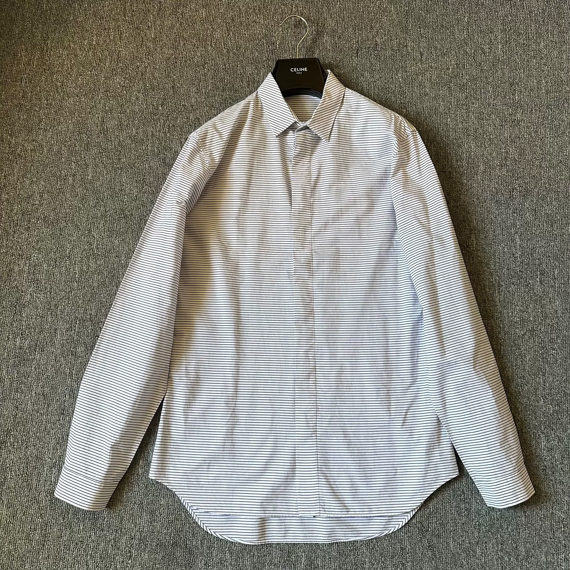 Dior Long-Sleeve Striped Shirt