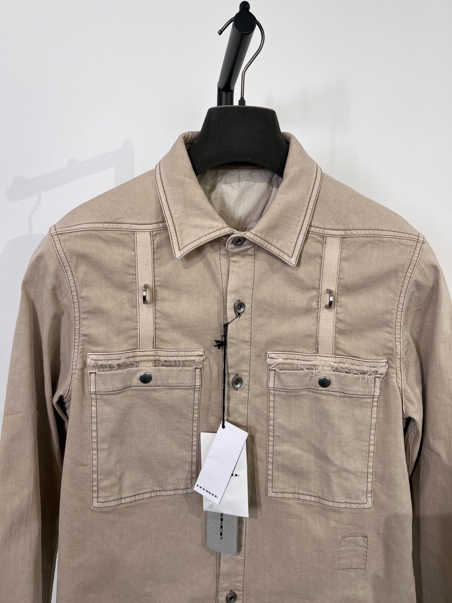Rick Owens Drkshdw Utility Denim Jacket — detail