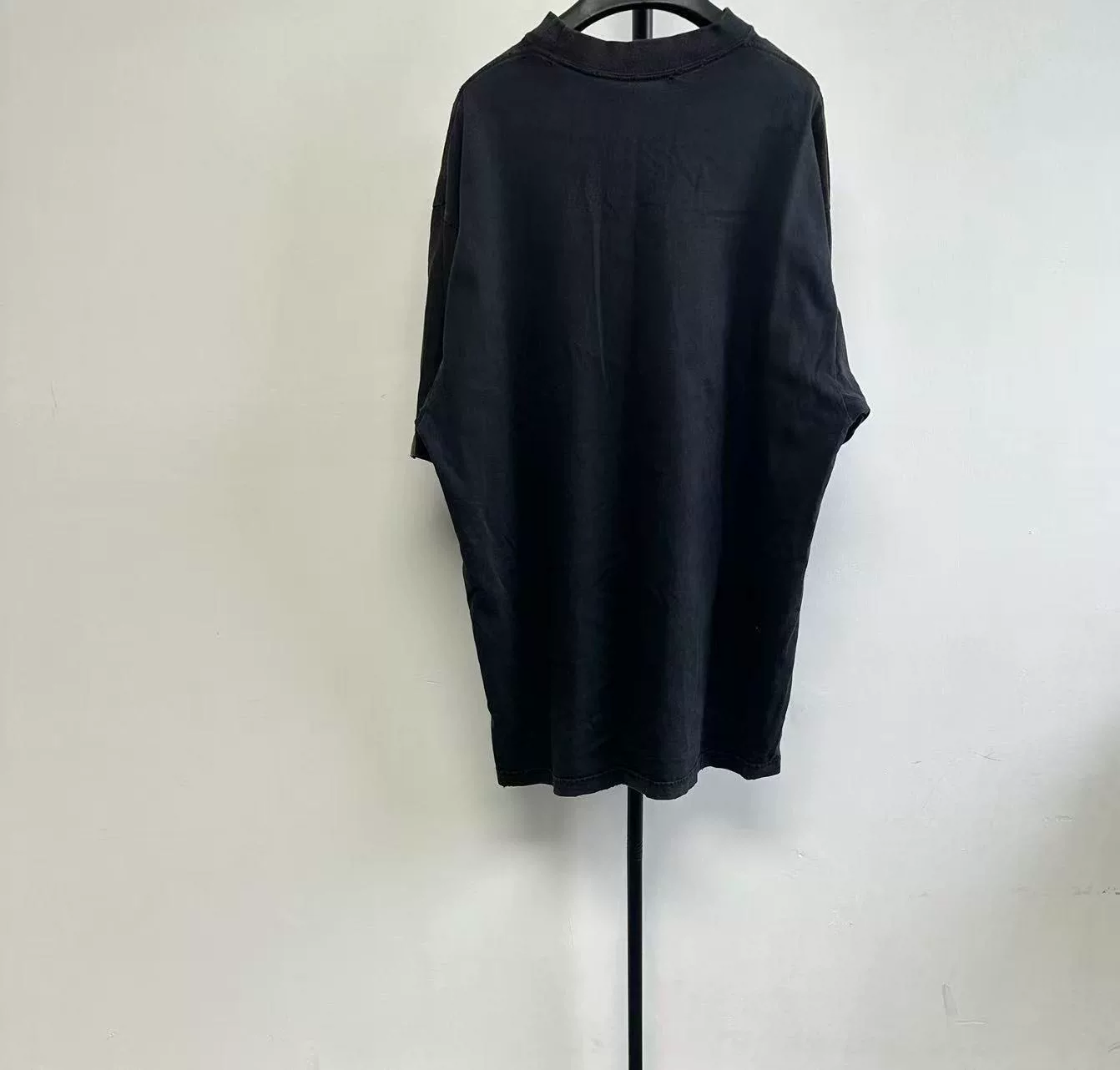 Balenciaga Crew Neck Logo Print T-Shirt — front