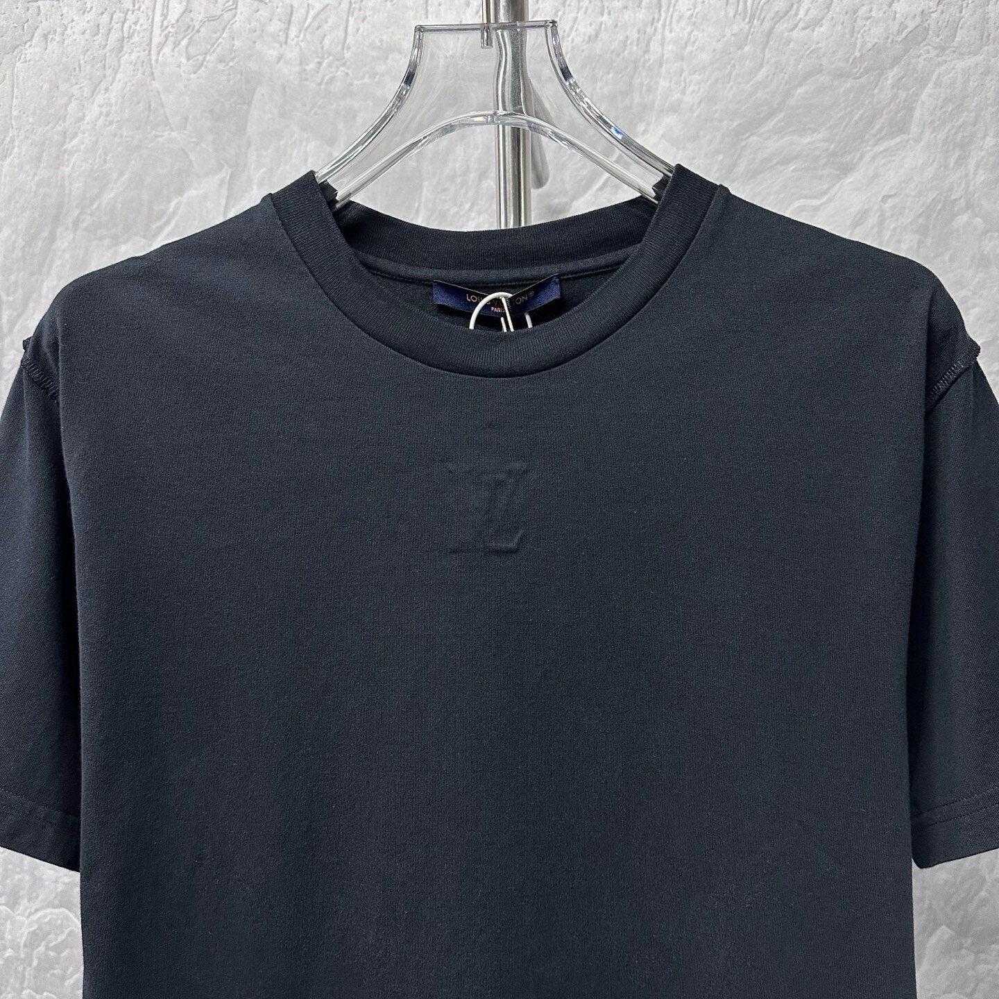 Louis Vuitton SS24 Black Relief Short-Sleeve — front