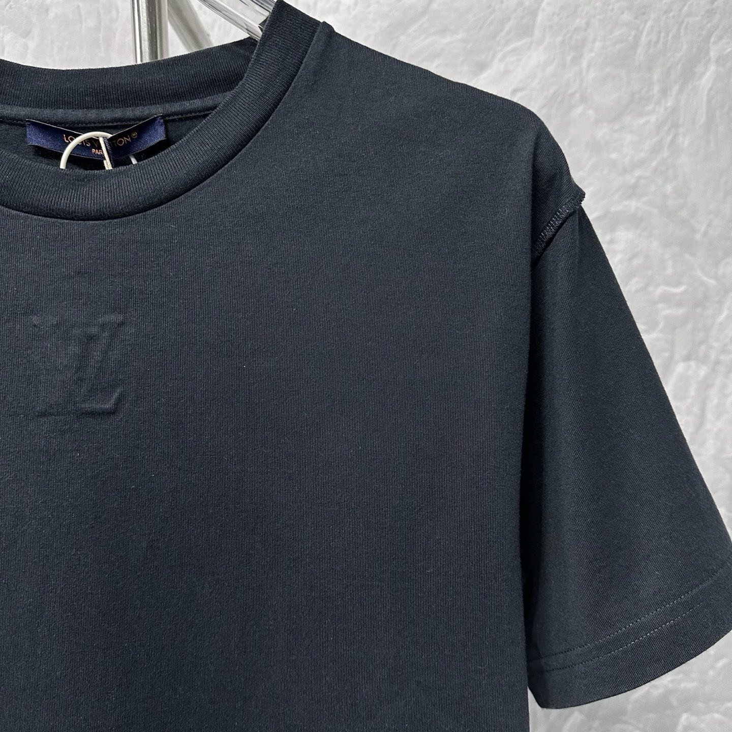 Louis Vuitton SS24 Black Relief Short-Sleeve — detail