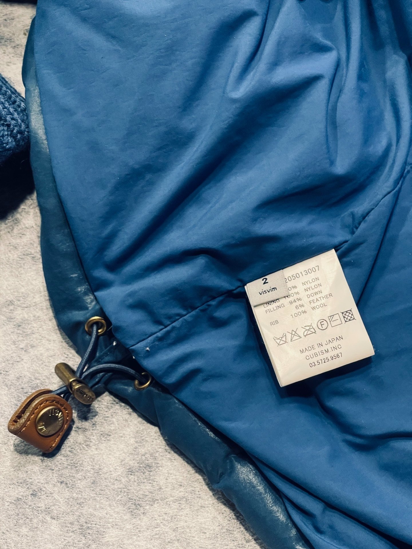 Visvim 16AW Dotera Down Coat — back