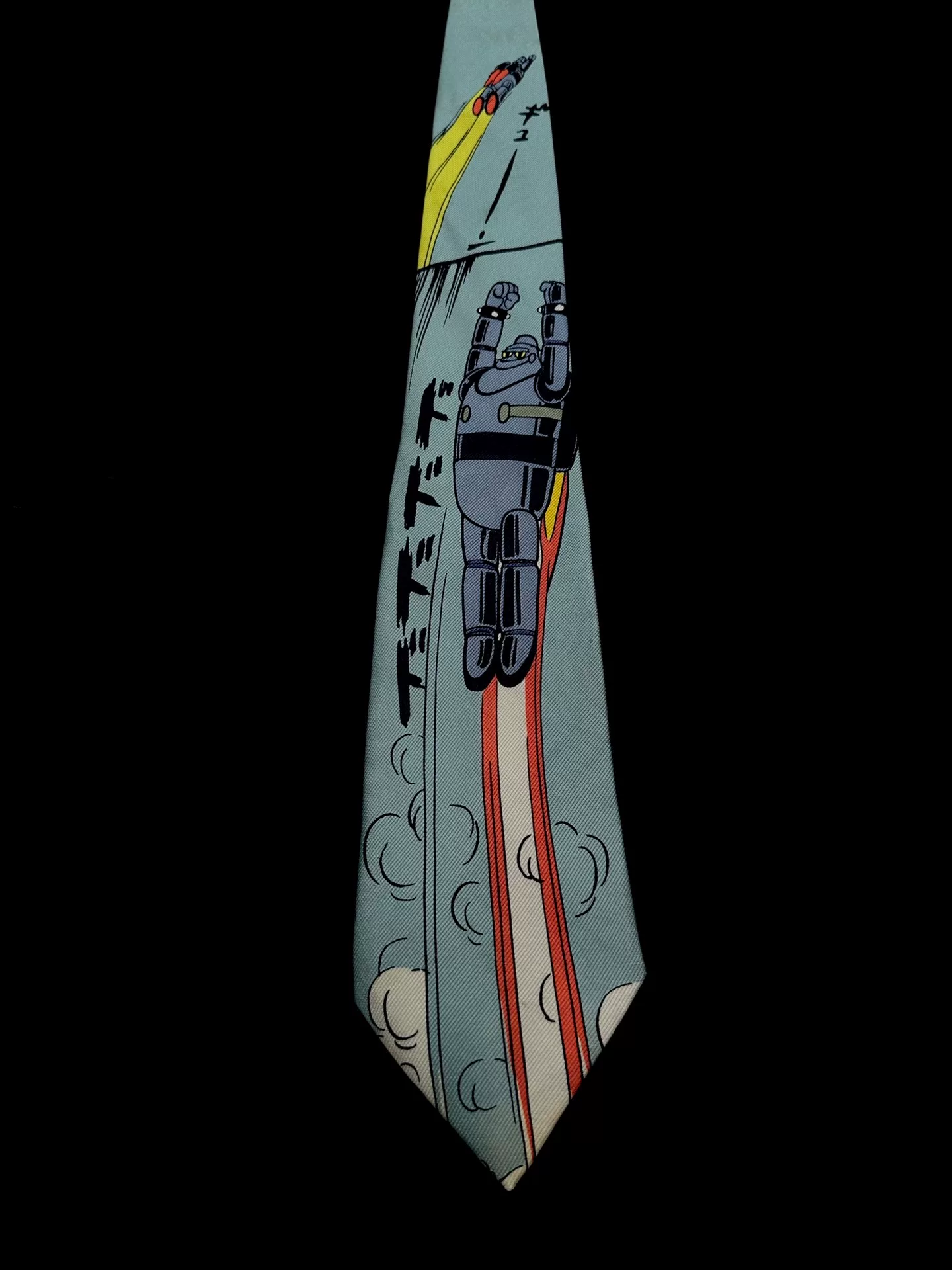 Yohji Yamamoto Iron Man 28 Silk Tie — front
