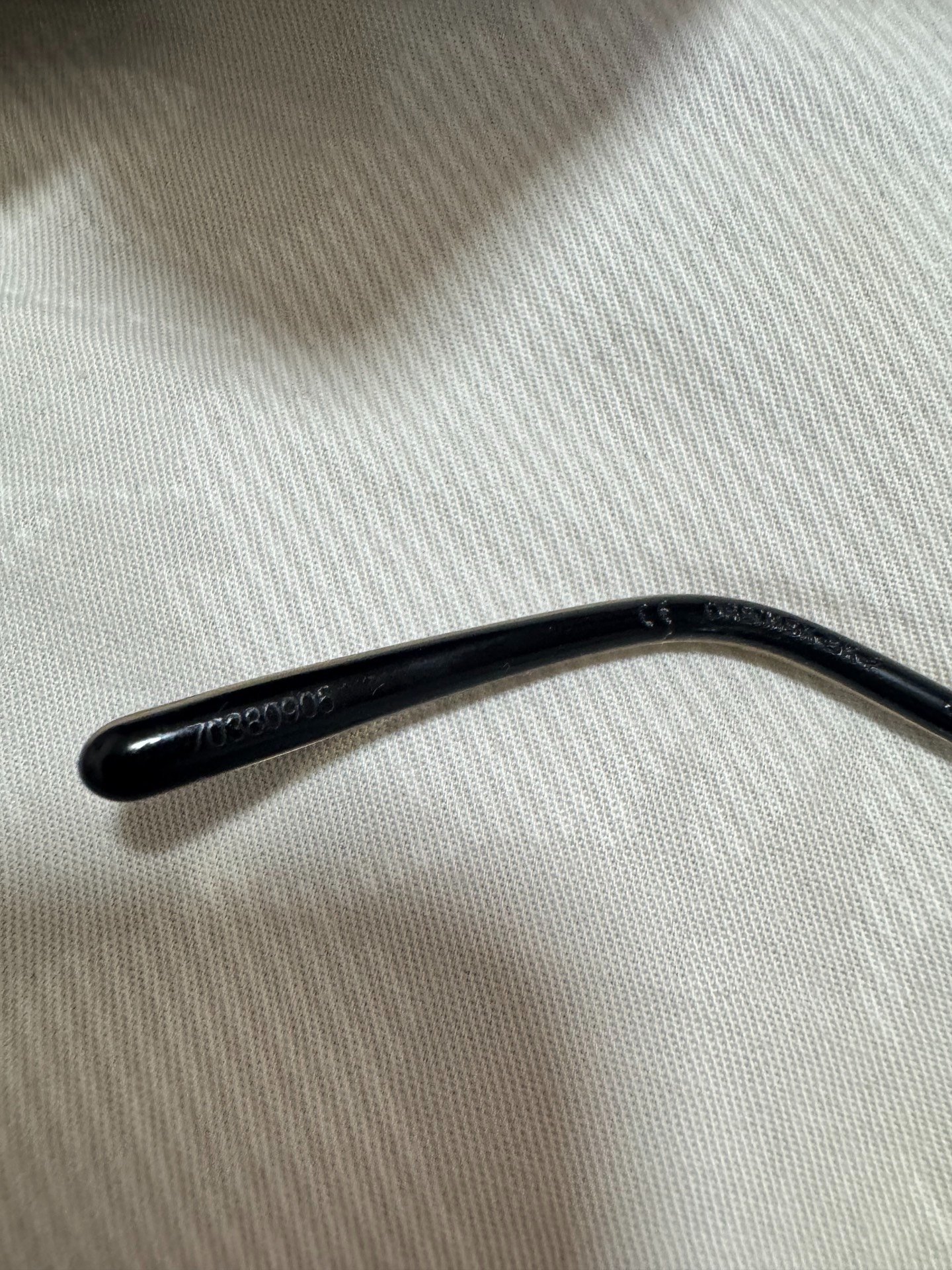 Chrome Hearts ORALOVERHAUL Eyeglass Frame — label
