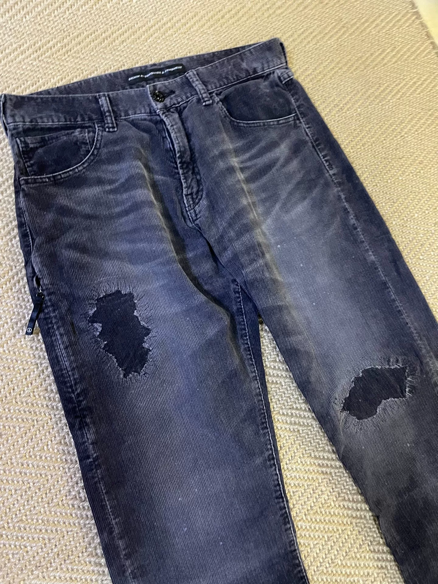 Vanquish & Fragment Distressed Corduroy Pants — back