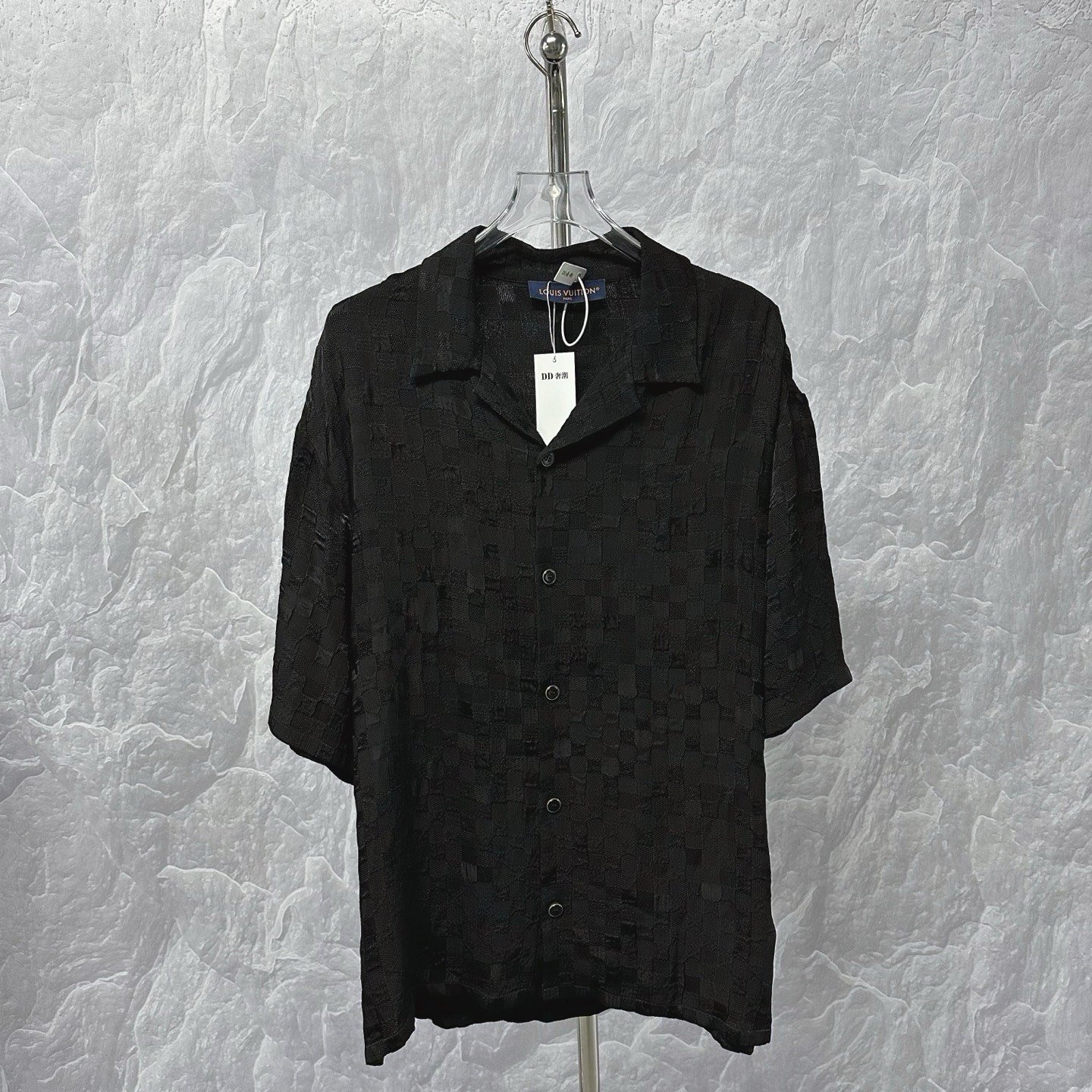 Louis Vuitton Damier All-Over Jacquard Short-Sleeve Shirt