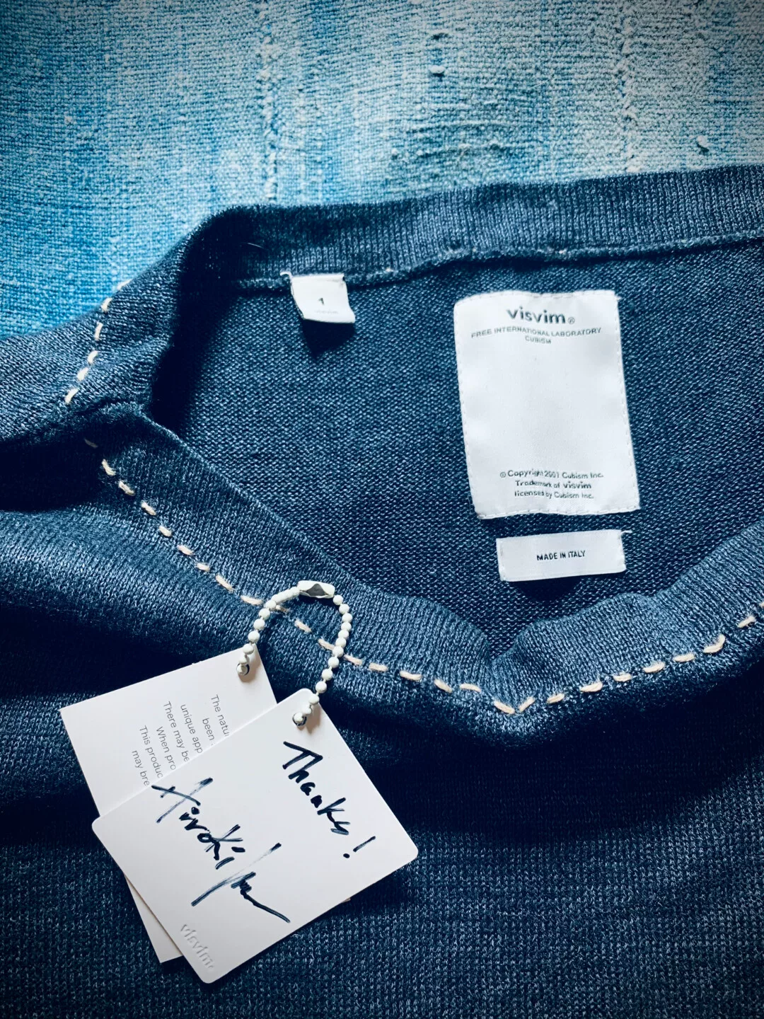 Visvim Nebula Boat Neck Limited Knit — detail