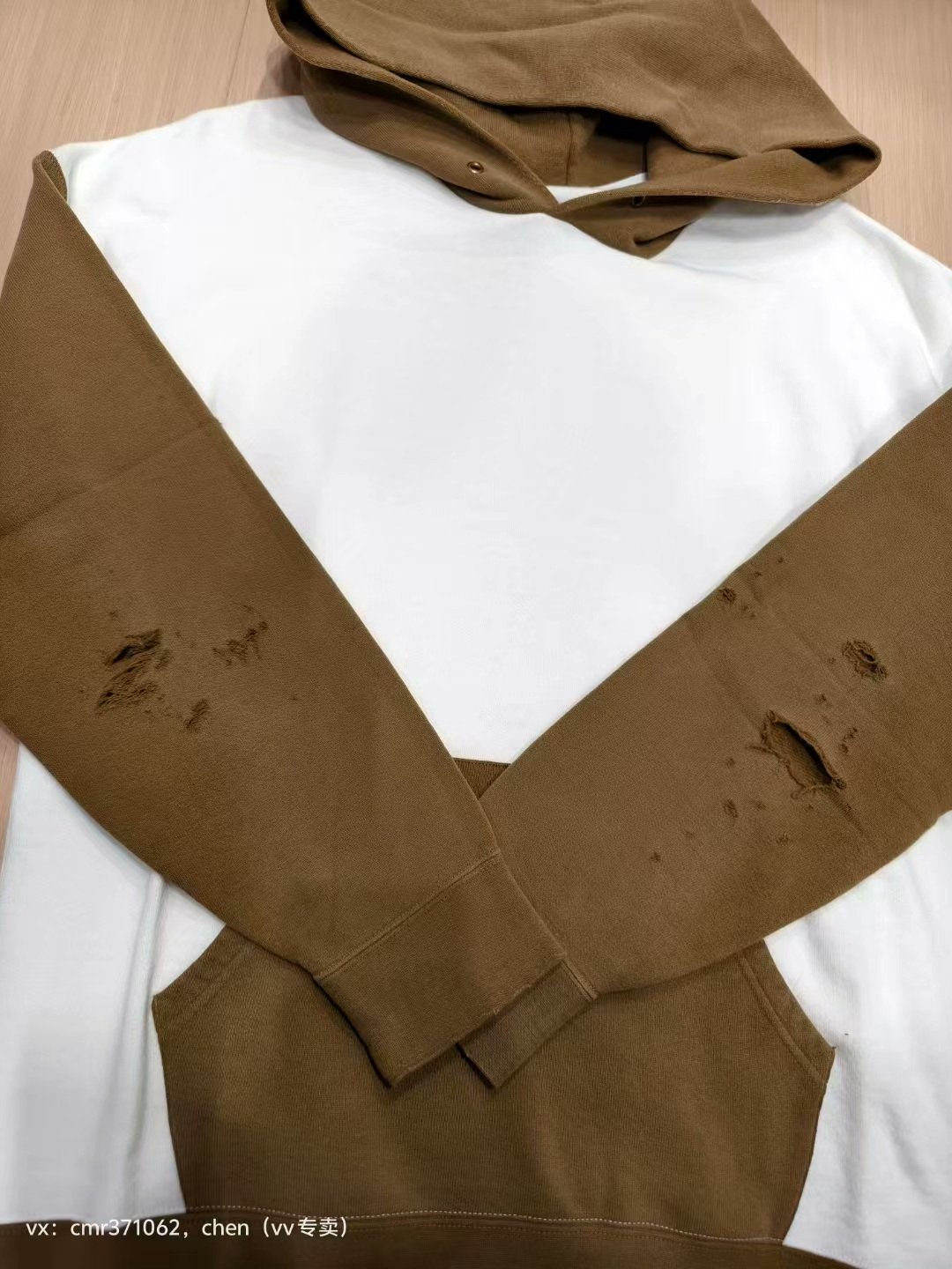 visvim 20ss Jumbo Crash Hoodie — back