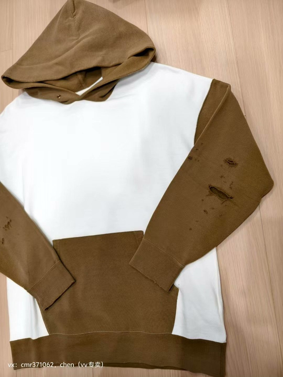 visvim 20ss Jumbo Crash Hoodie — detail