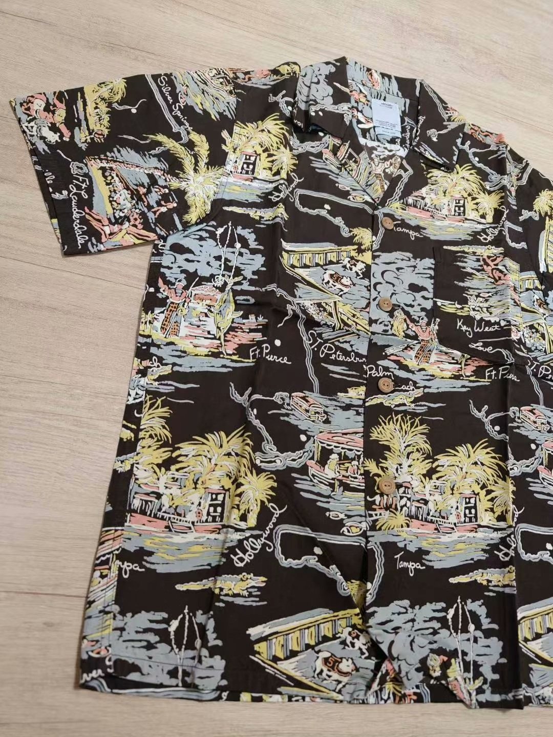 visvim 15ss Duke Sunshine S/S Shirt — detail