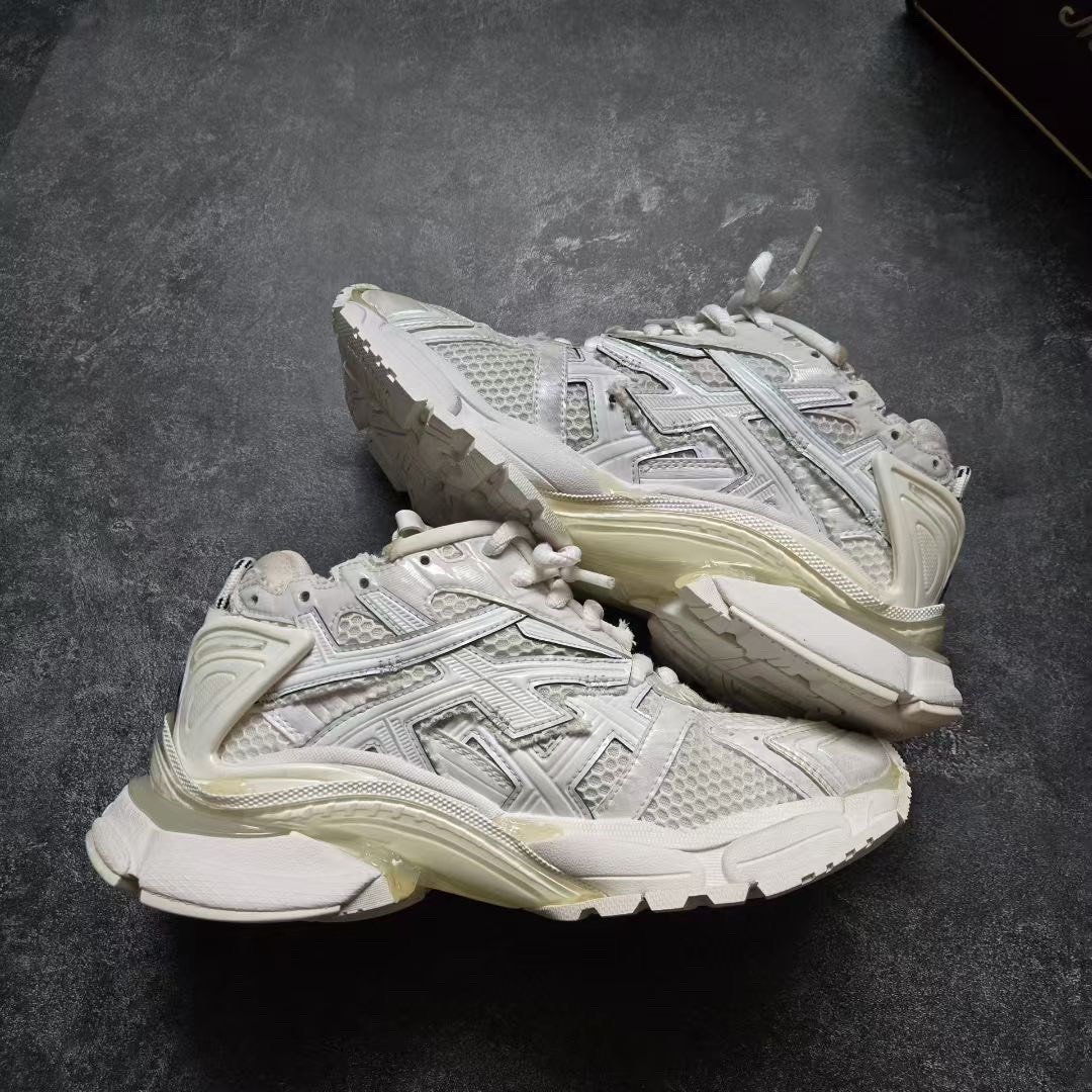 Balenciaga Runner White Sneakers — front
