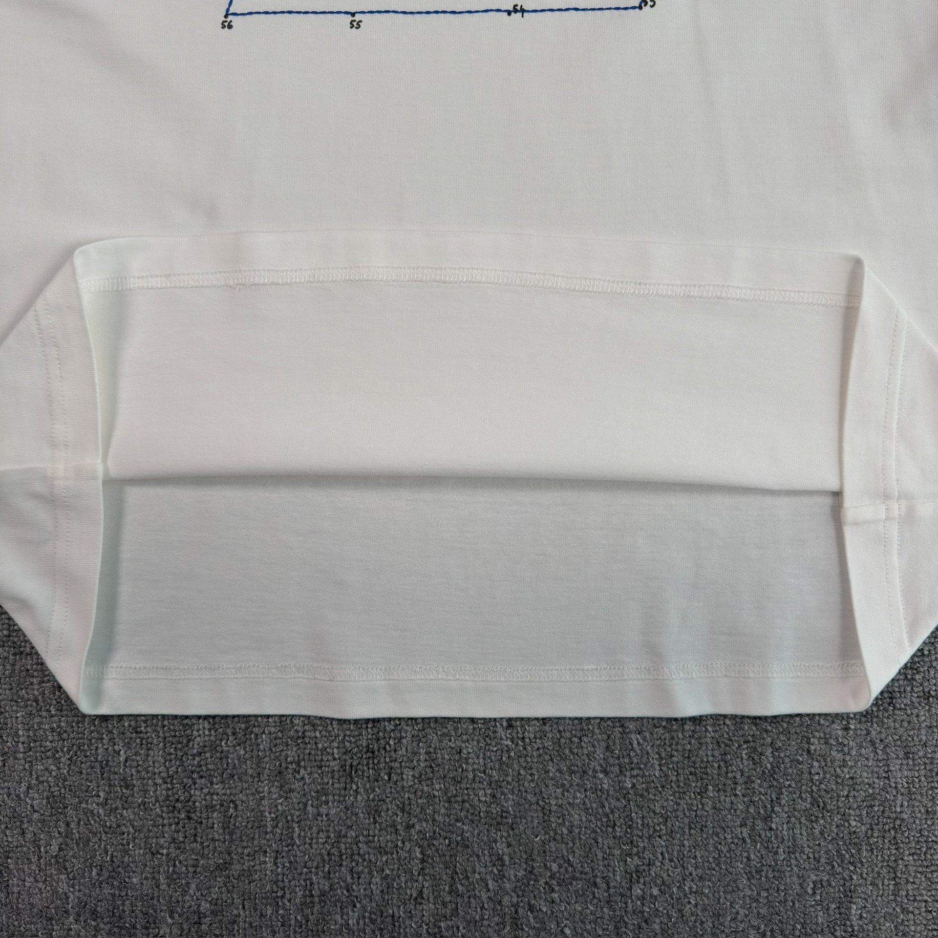 Louis Vuitton White Logo Embroidered T-shirt — back