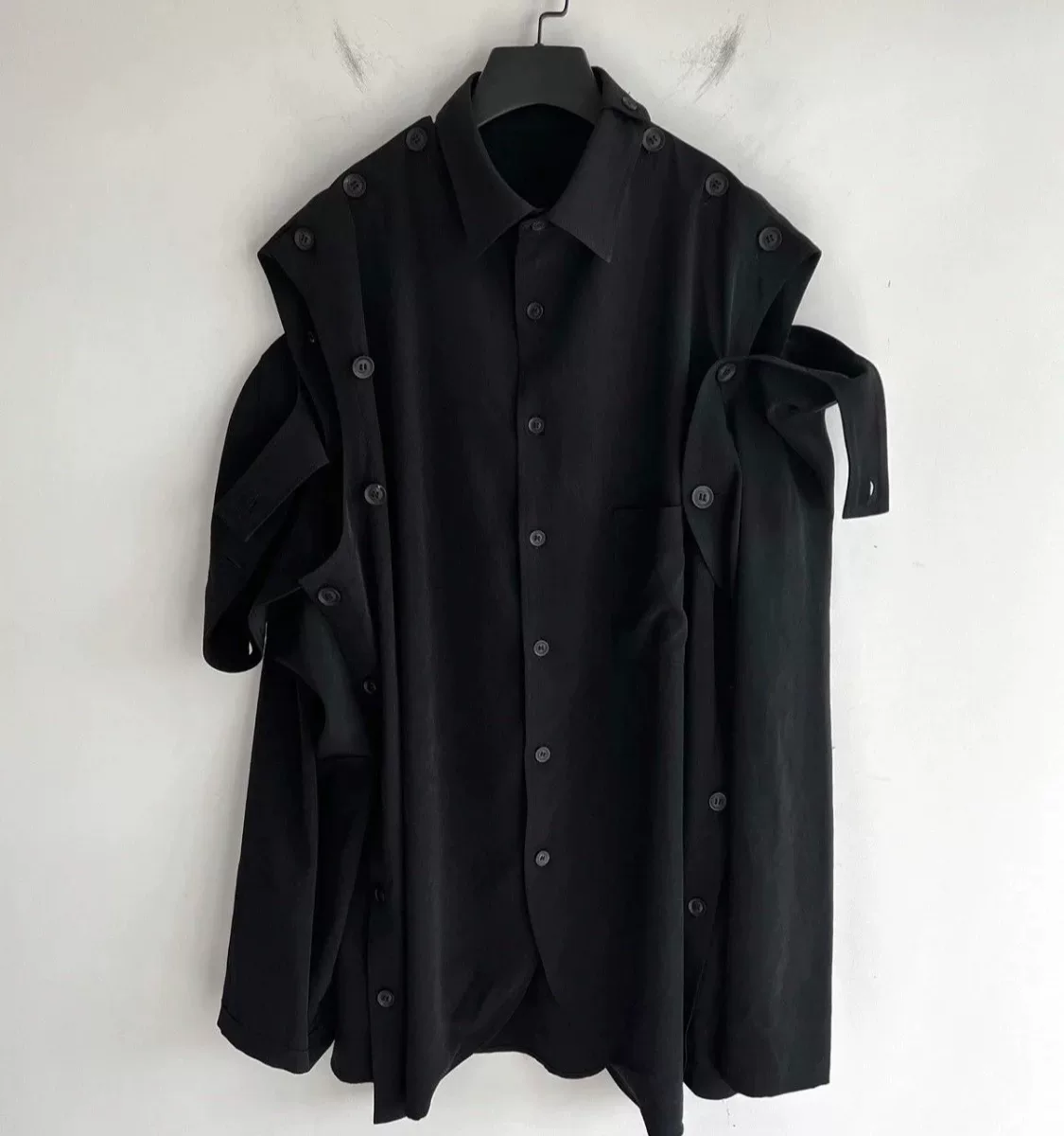 Yohji Yamamoto 21SS Multi-Structure Garment — detail