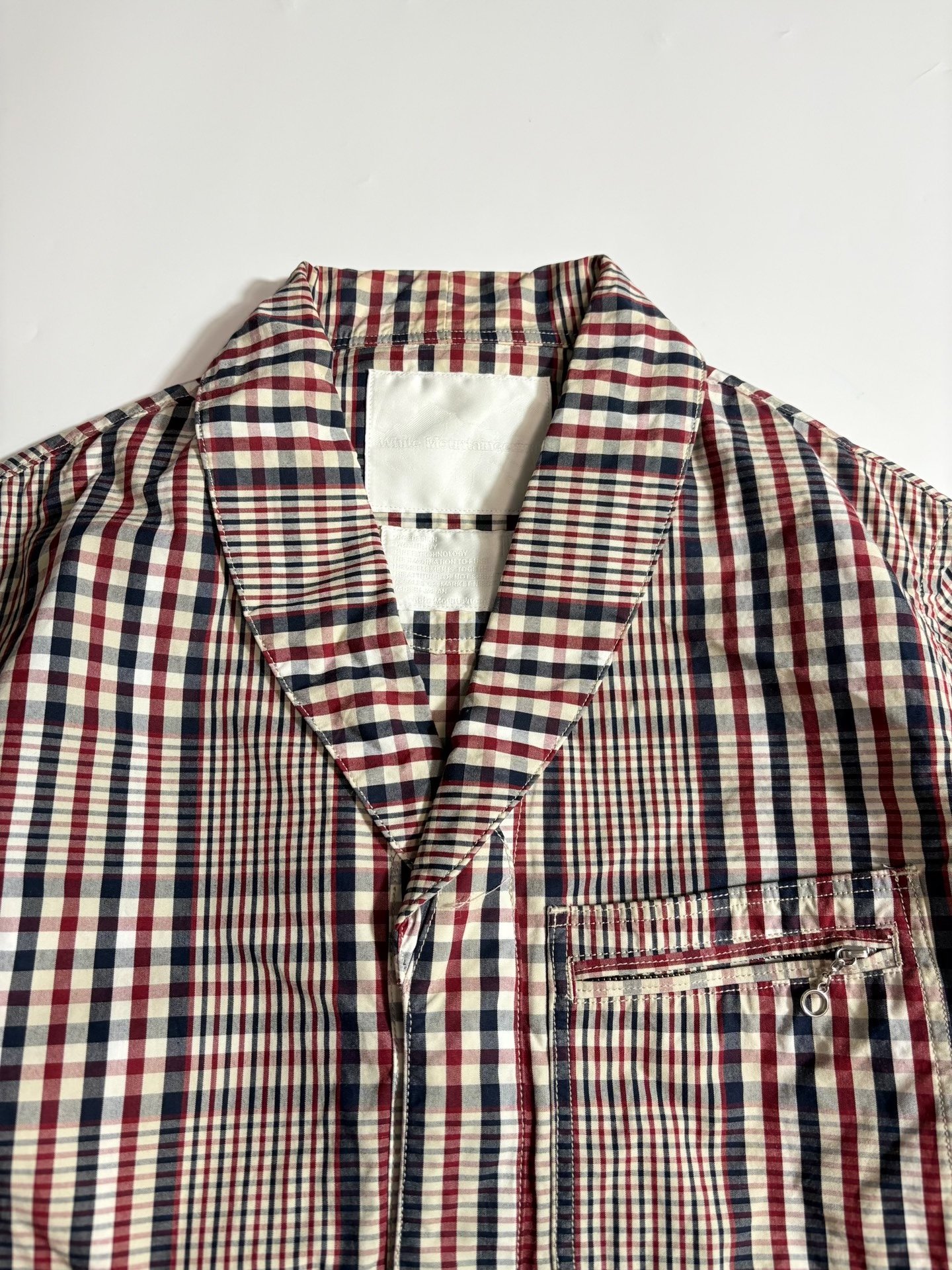 White Mountaineering Checkered Jacket — back