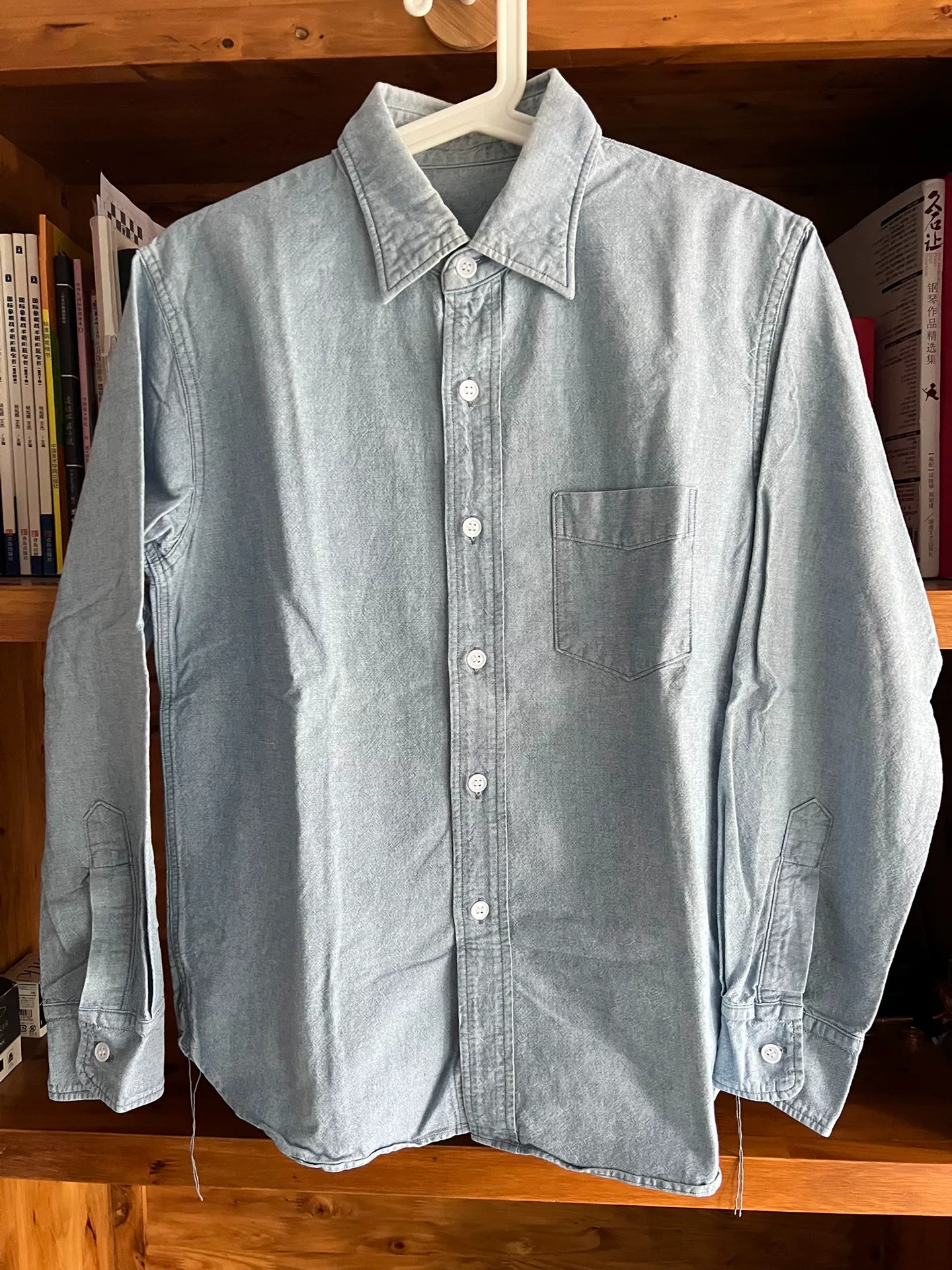 The Real McCoy's Washed Denim Work Shirt