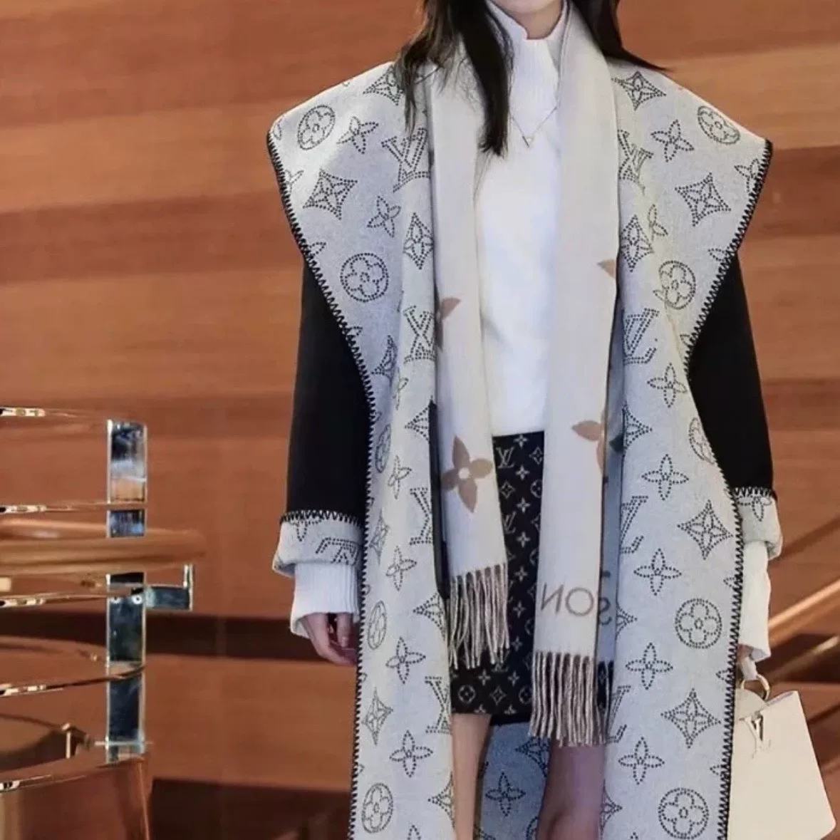 Louis Vuitton Reversible All-Over Print Hooded Coat