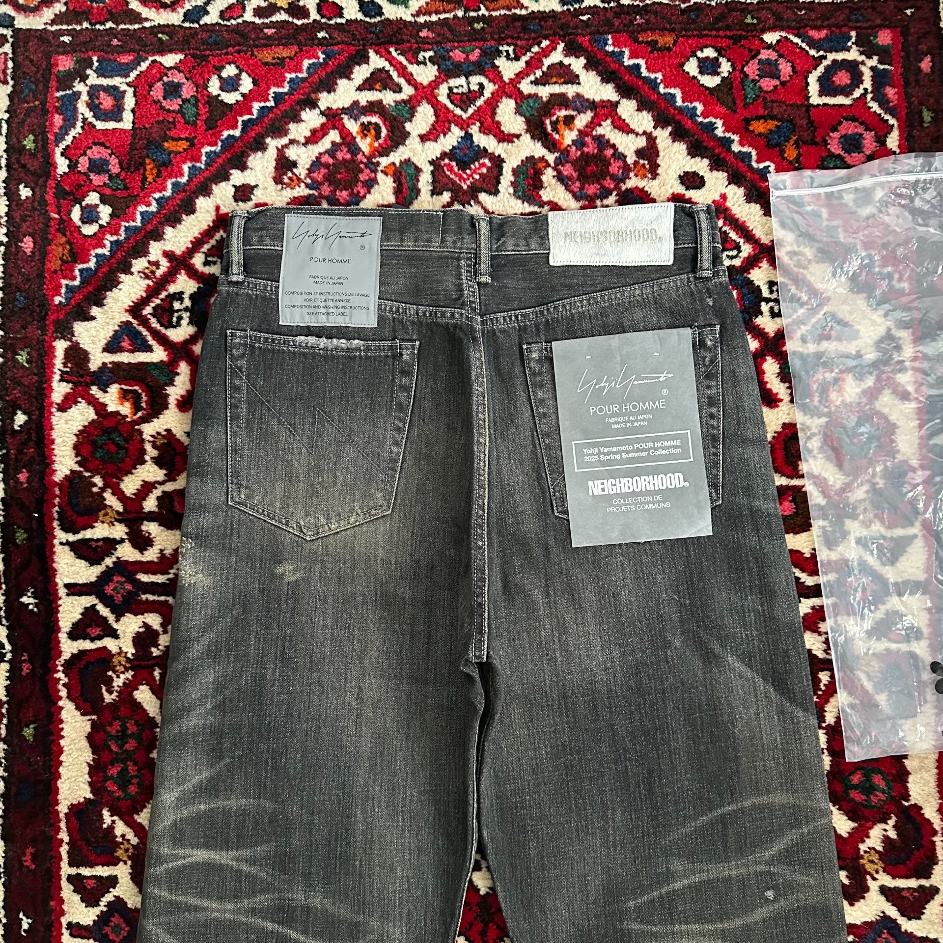 Neighborhood x Yohji Yamamoto Denim Jeans — back