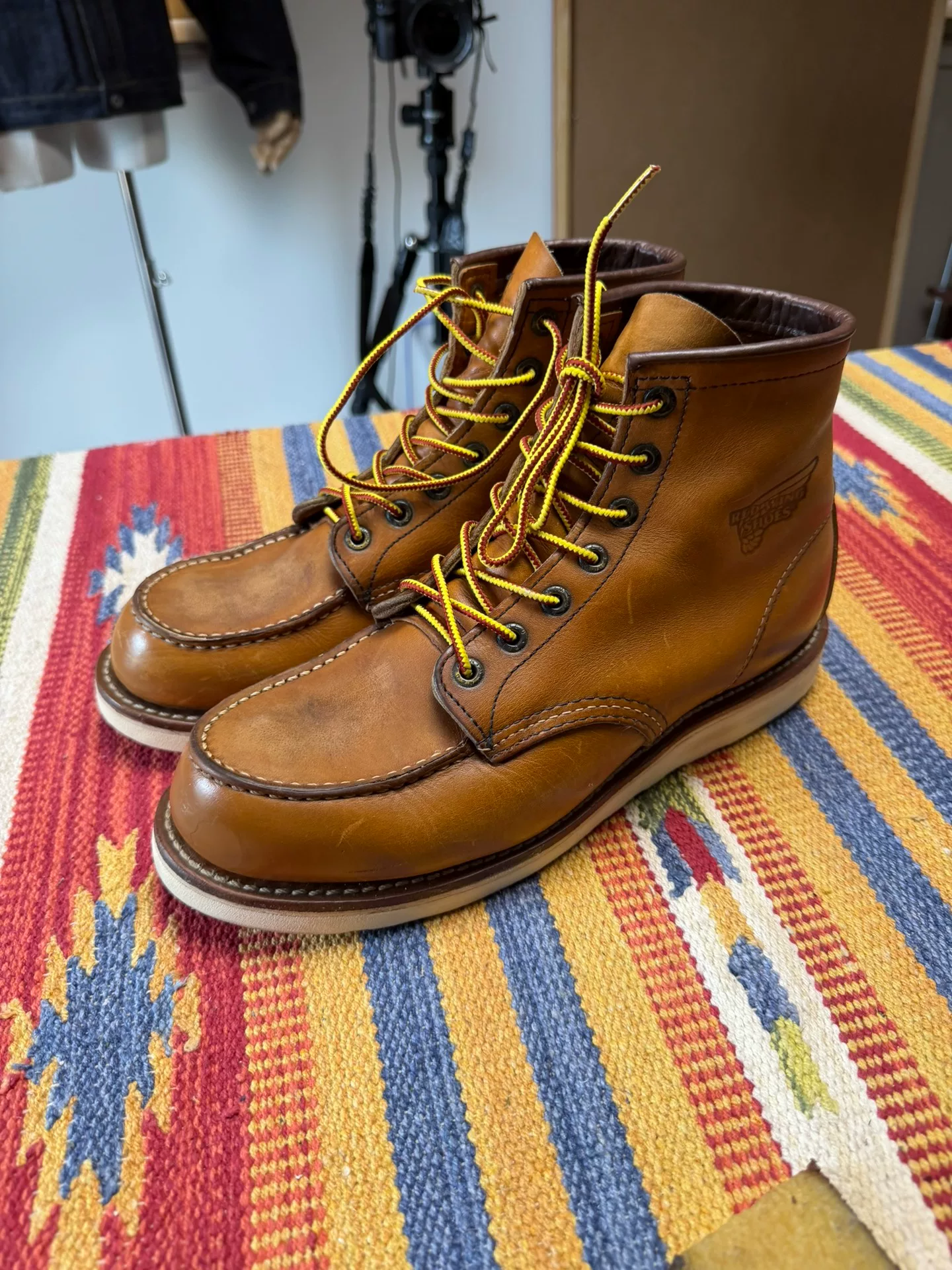 Redwing 875 Brown Leather Work Boots