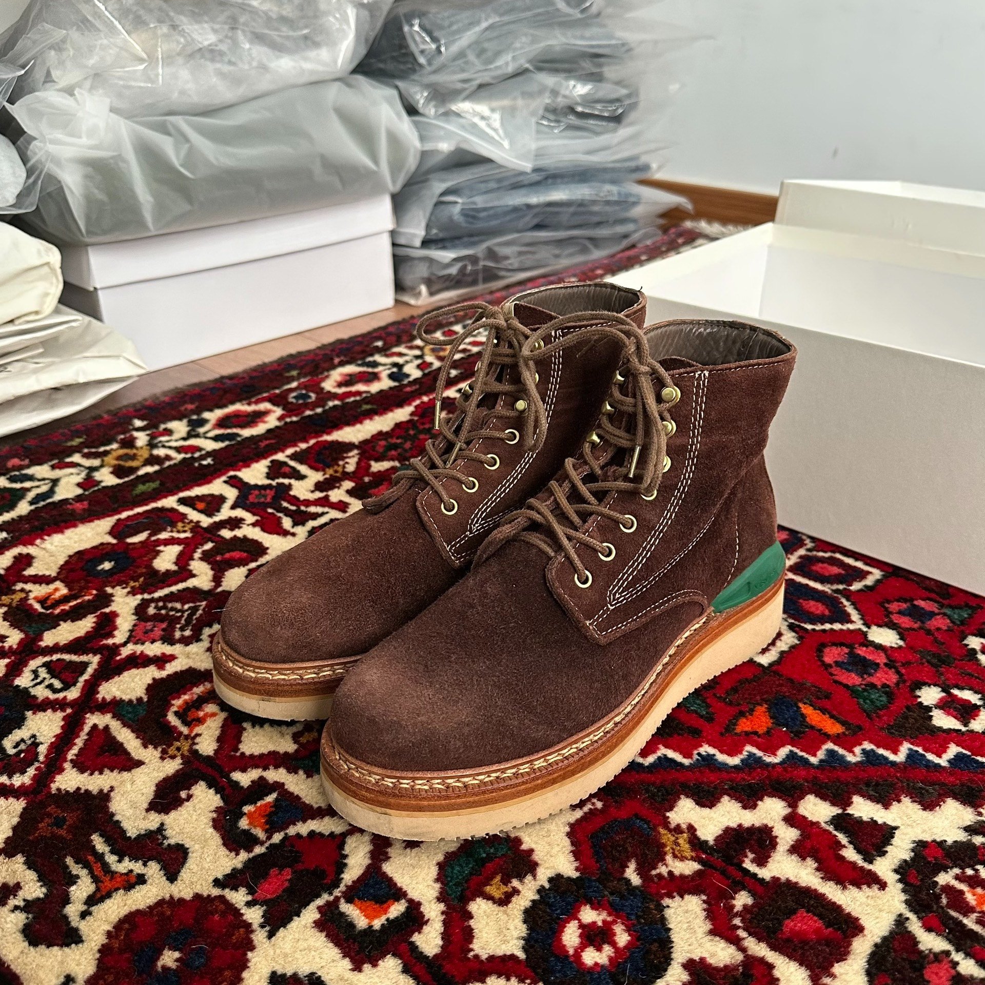 visvim 12AW Virgil Dark Brown Boots 8 — front