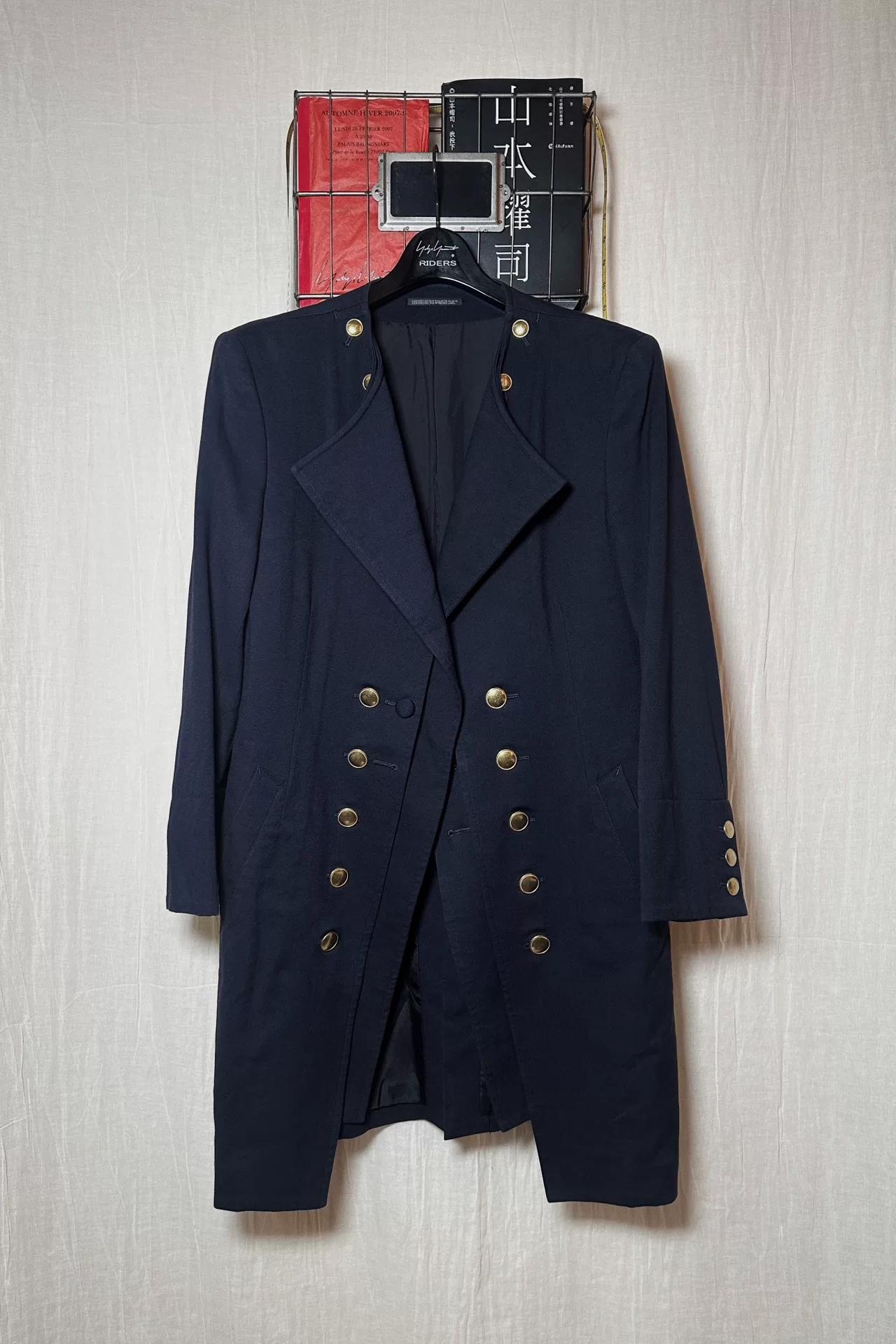Yohji Yamamoto 12AW Double Collar Coat — front