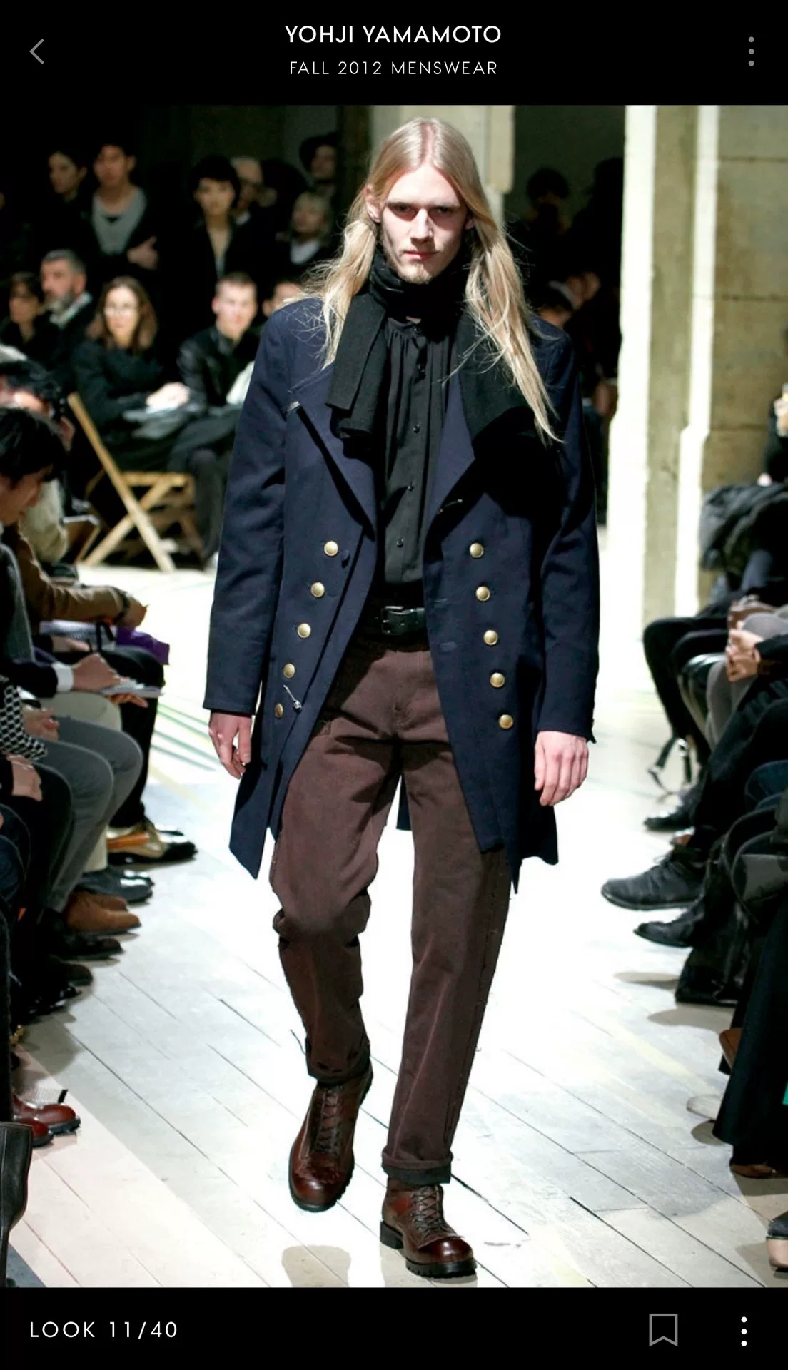 Yohji Yamamoto 12AW Double Collar Coat