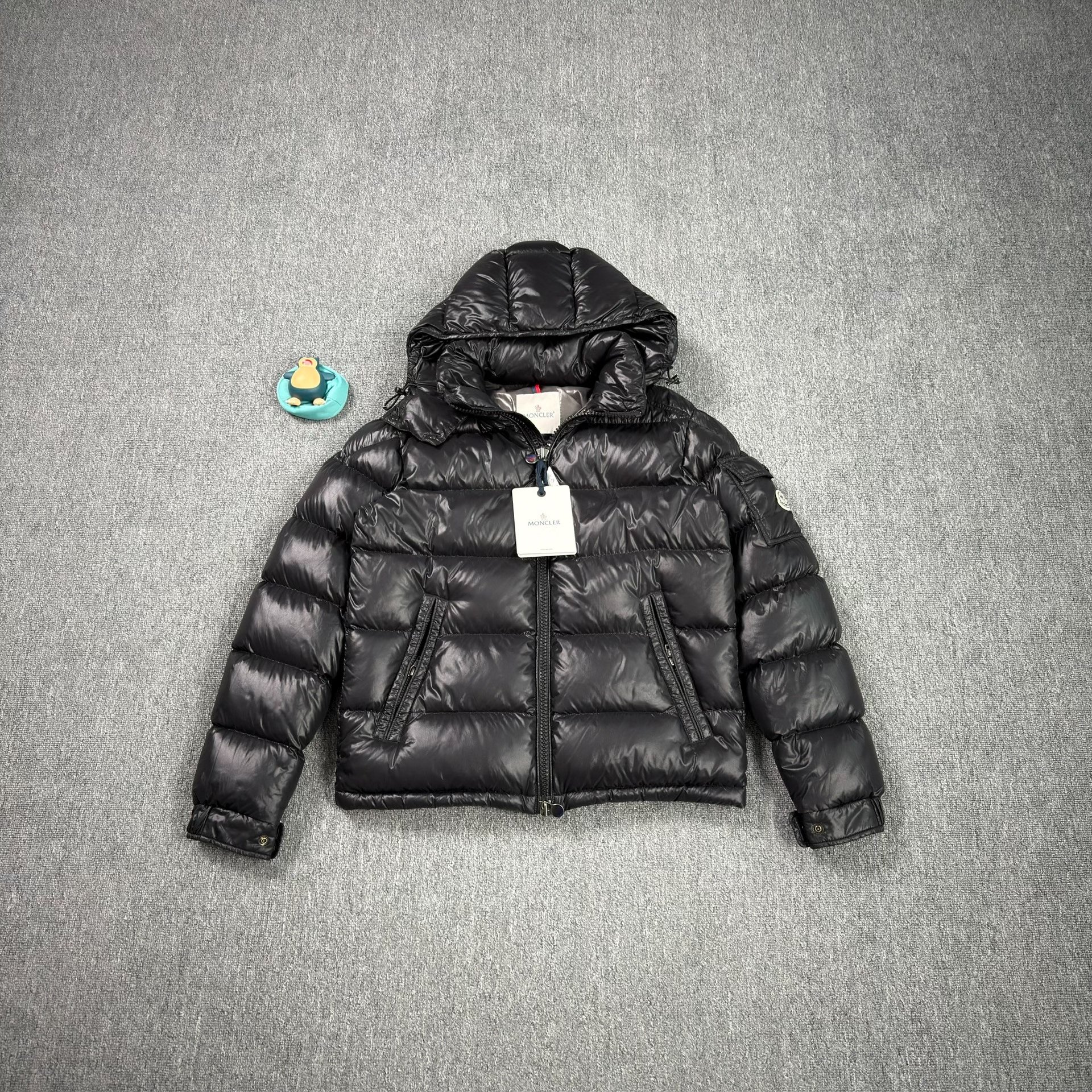 Moncler Maya Black Shiny Puffer Jacket