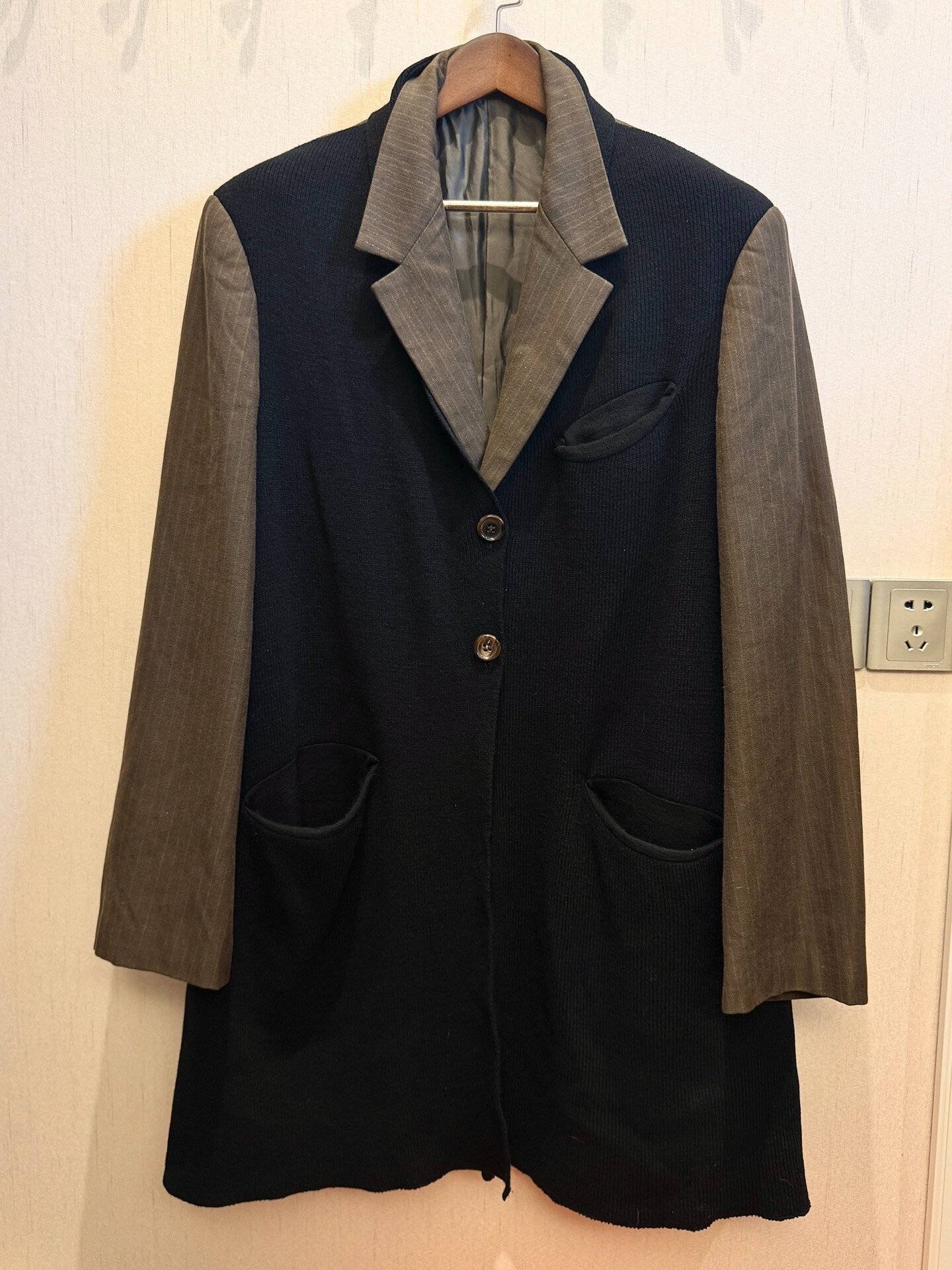 Yohji Yamamoto 96AW Silver Thread Long Blazer