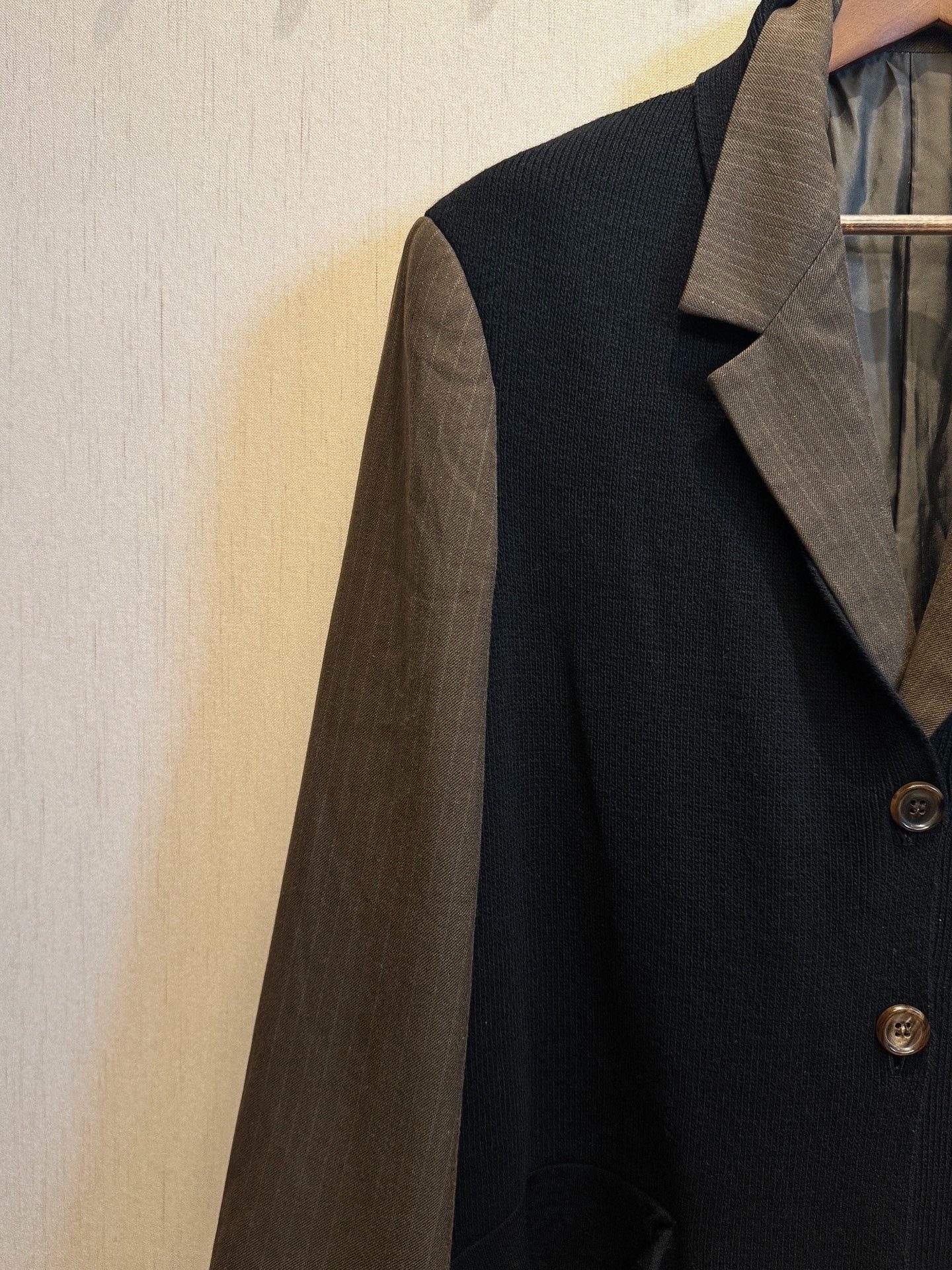 Yohji Yamamoto 96AW Silver Thread Long Blazer — back