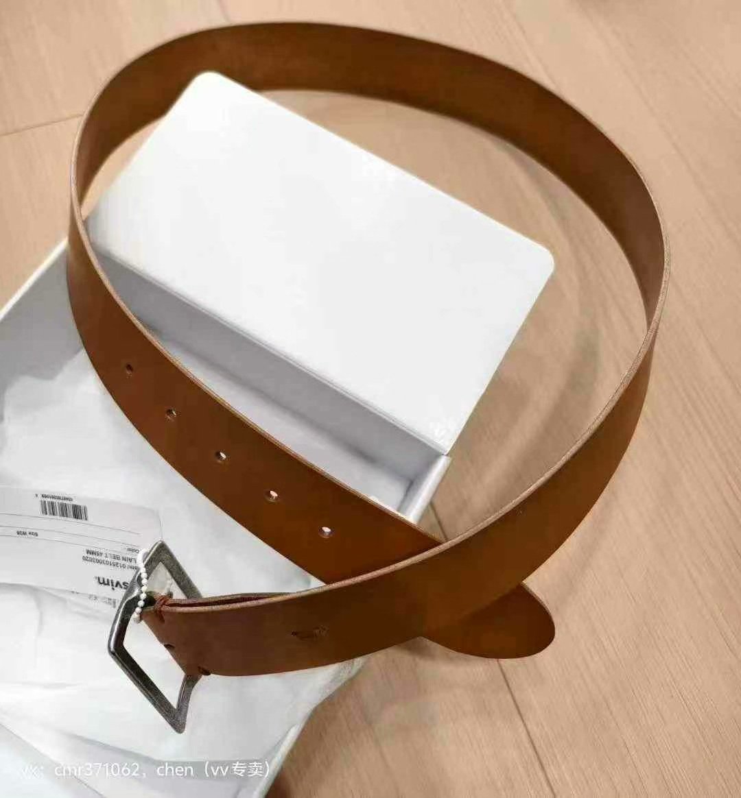 VISVIM 25SS PLAIN BELT 45MM — label