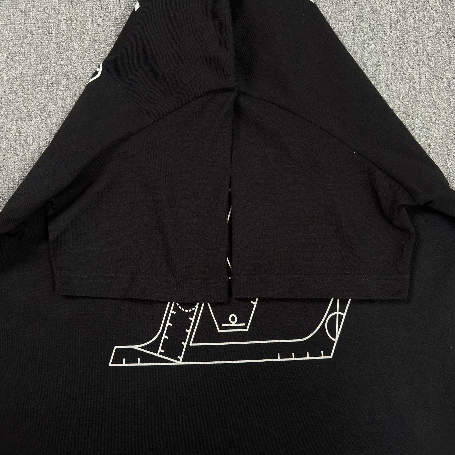 LV NBA Collab Large Logo Black T-shirt — back