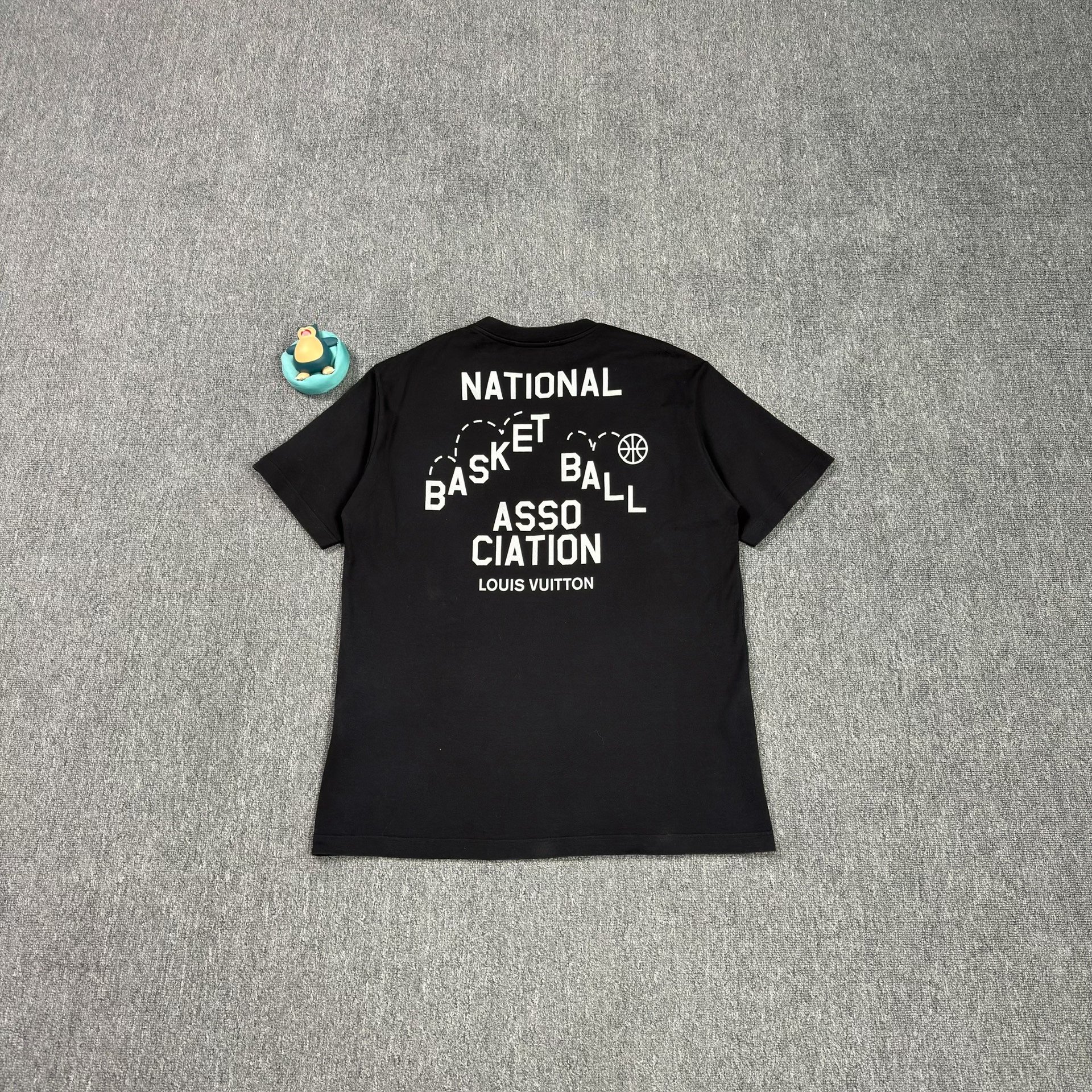 LV NBA Collab Large Logo Black T-shirt — front