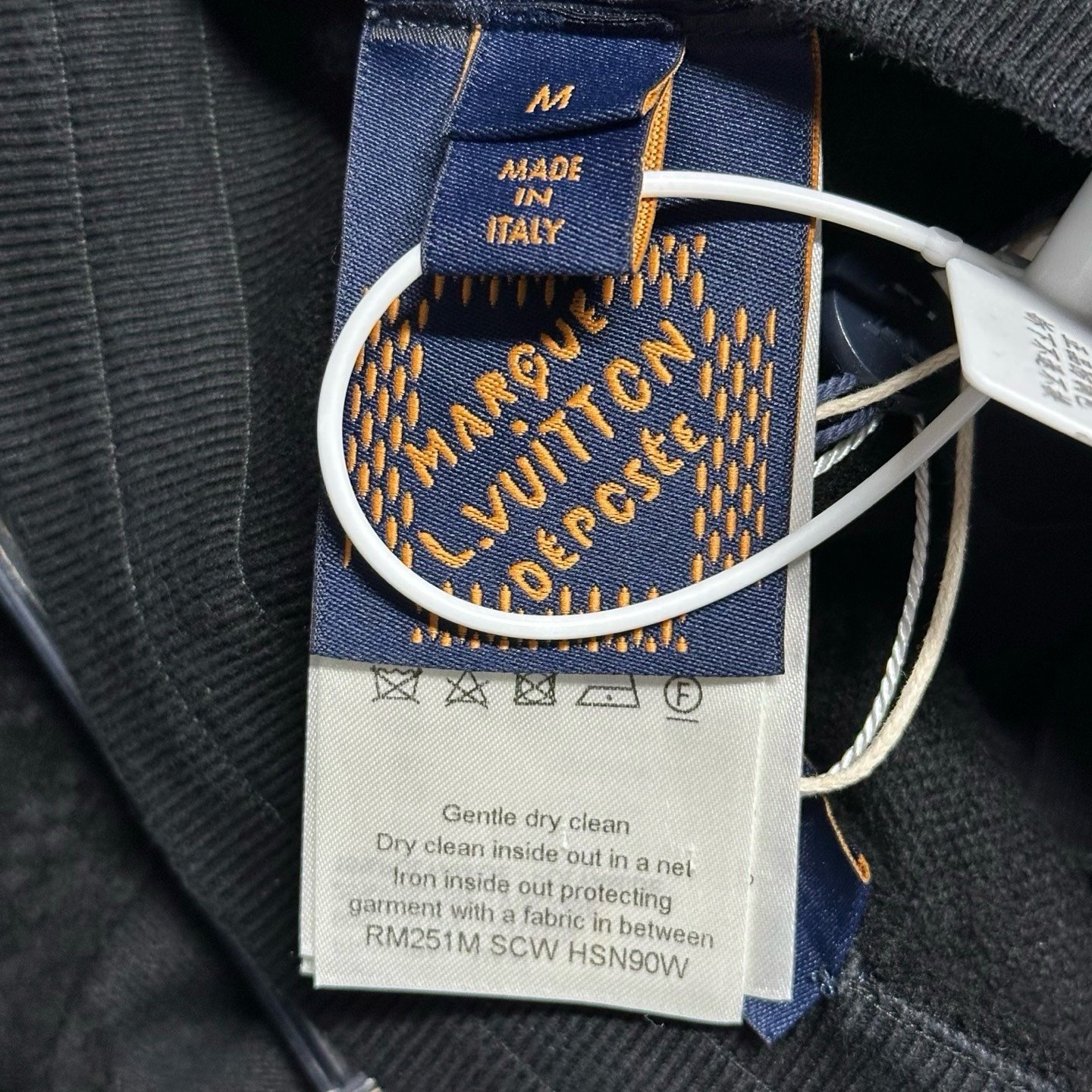 Louis Vuitton SS25 Flocked Jacquard Shorts — label