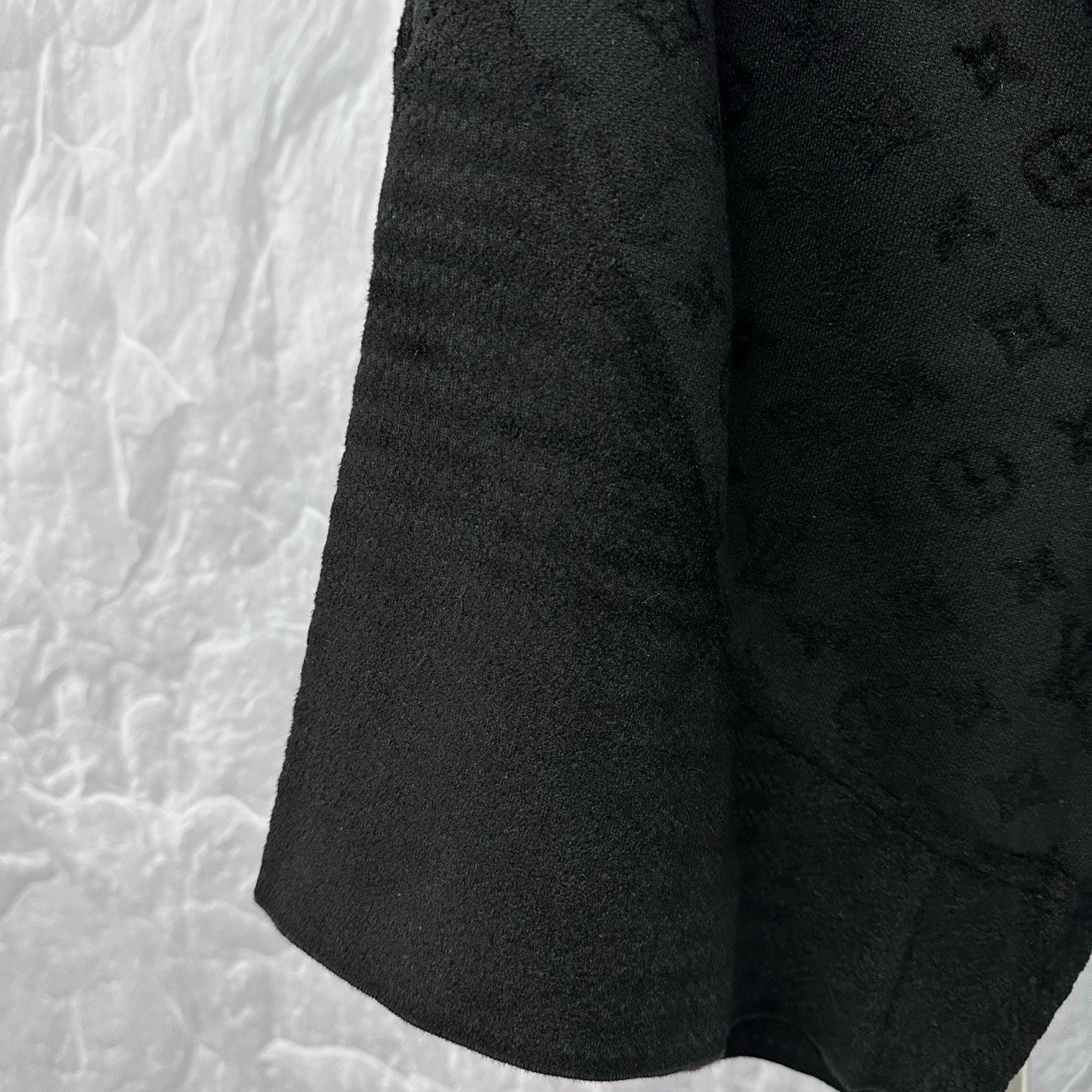 Louis Vuitton SS25 Flocked Jacquard Shorts — detail