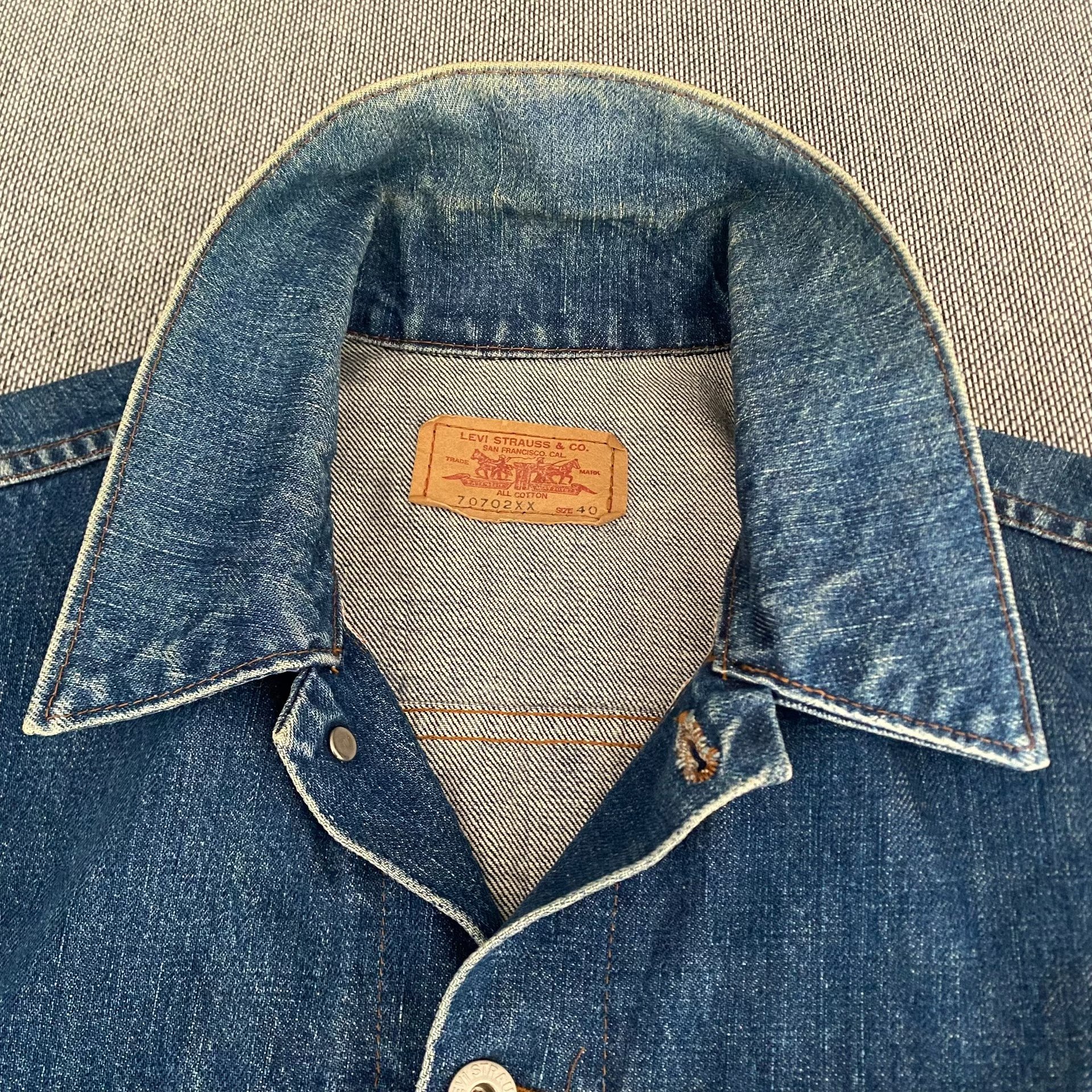 Levi's LVC 70702xx J02 Denim Jacket — detail