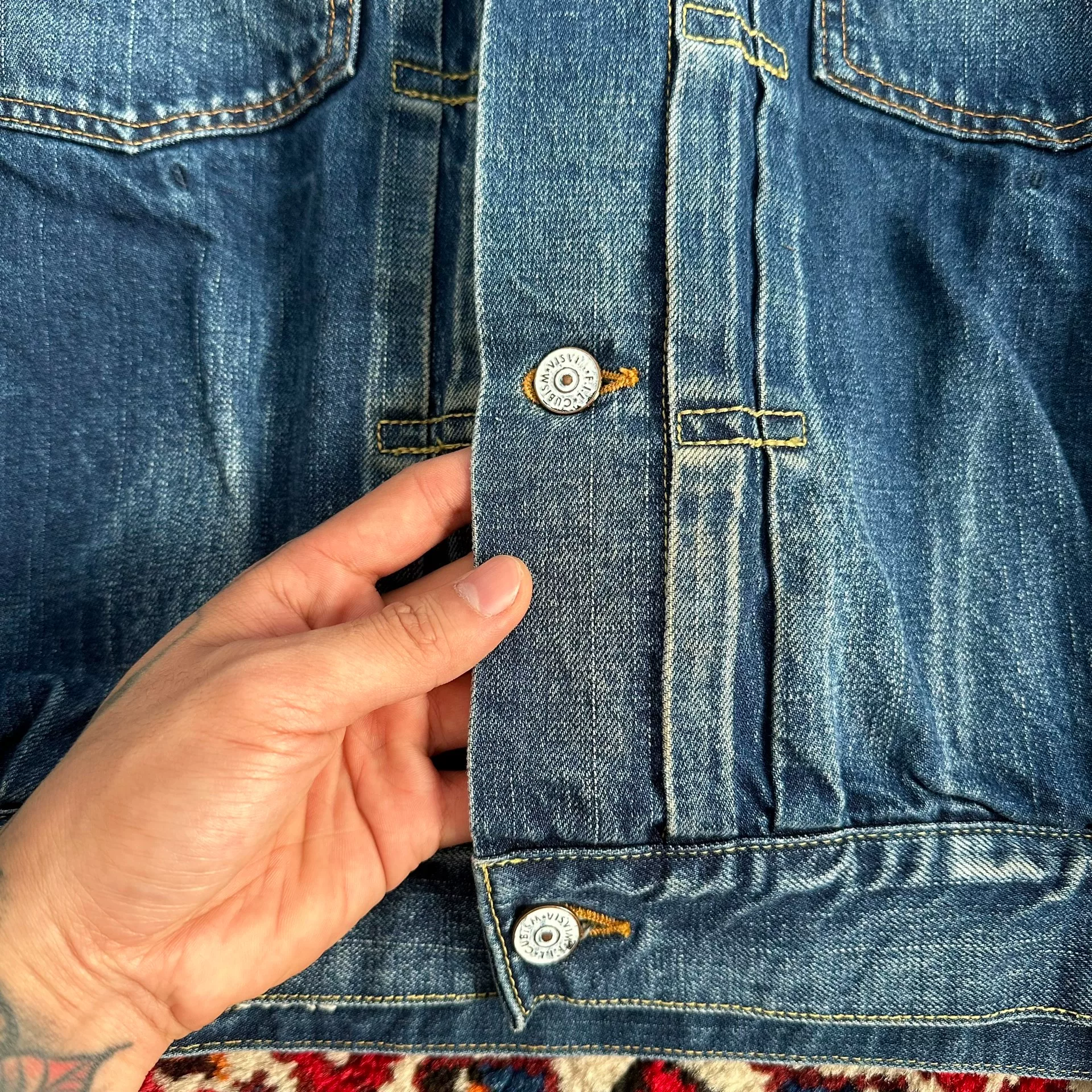 VISVIM 18SS ICT 101 DRY JUMBO Denim Jacket — label