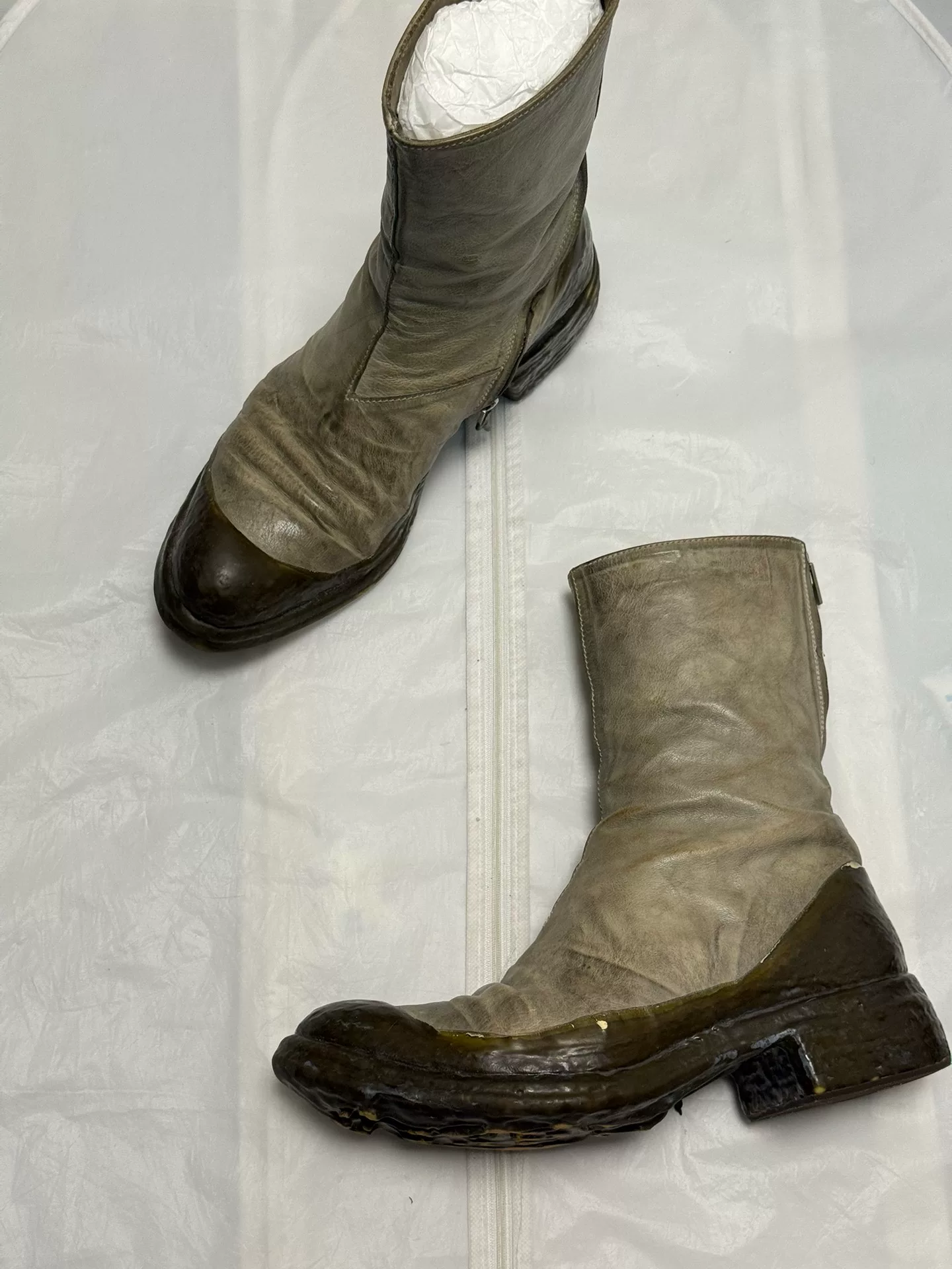 Carol Christian Poell Ankle Boots — label