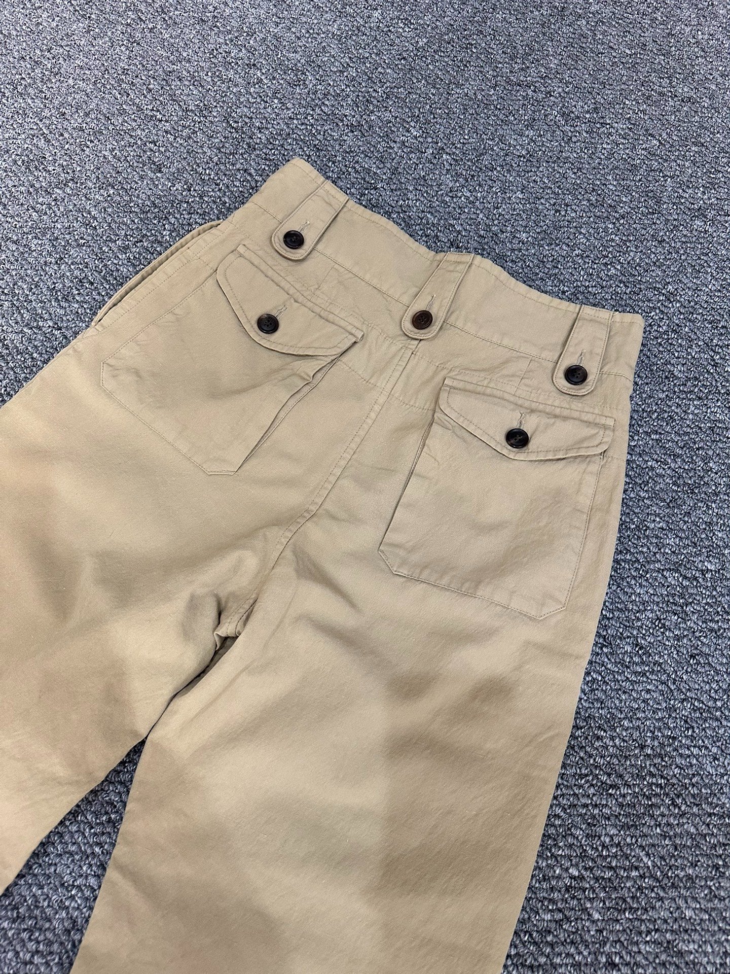 visvim cornel wool-linen blend pants — back