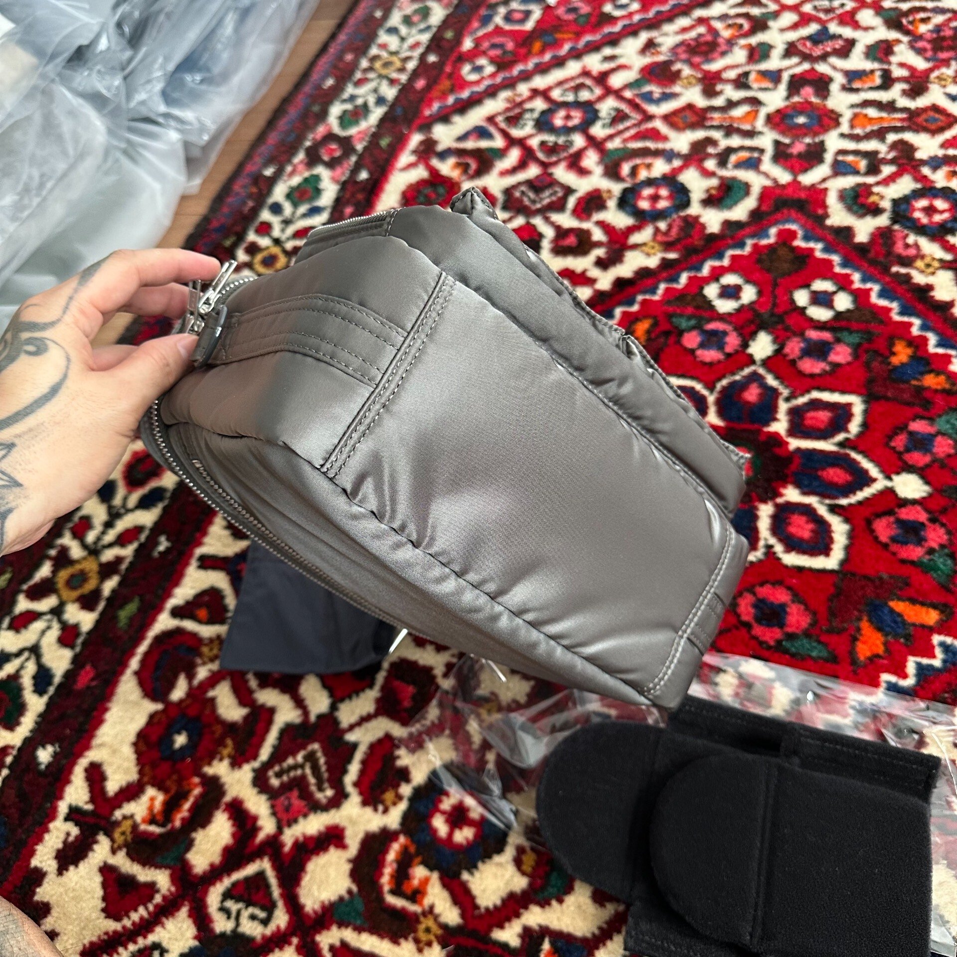 Porter Tanker Camera Bag — label