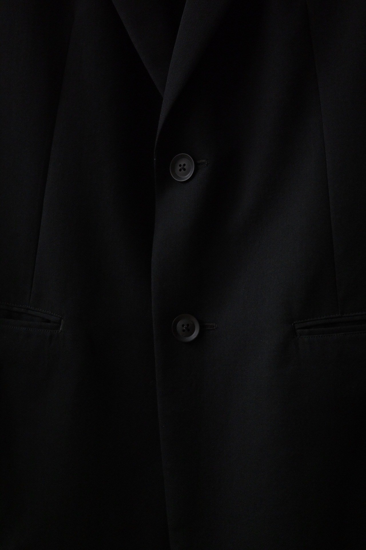 Yohji Yamamoto 22AW Minimalist Black Suit — detail