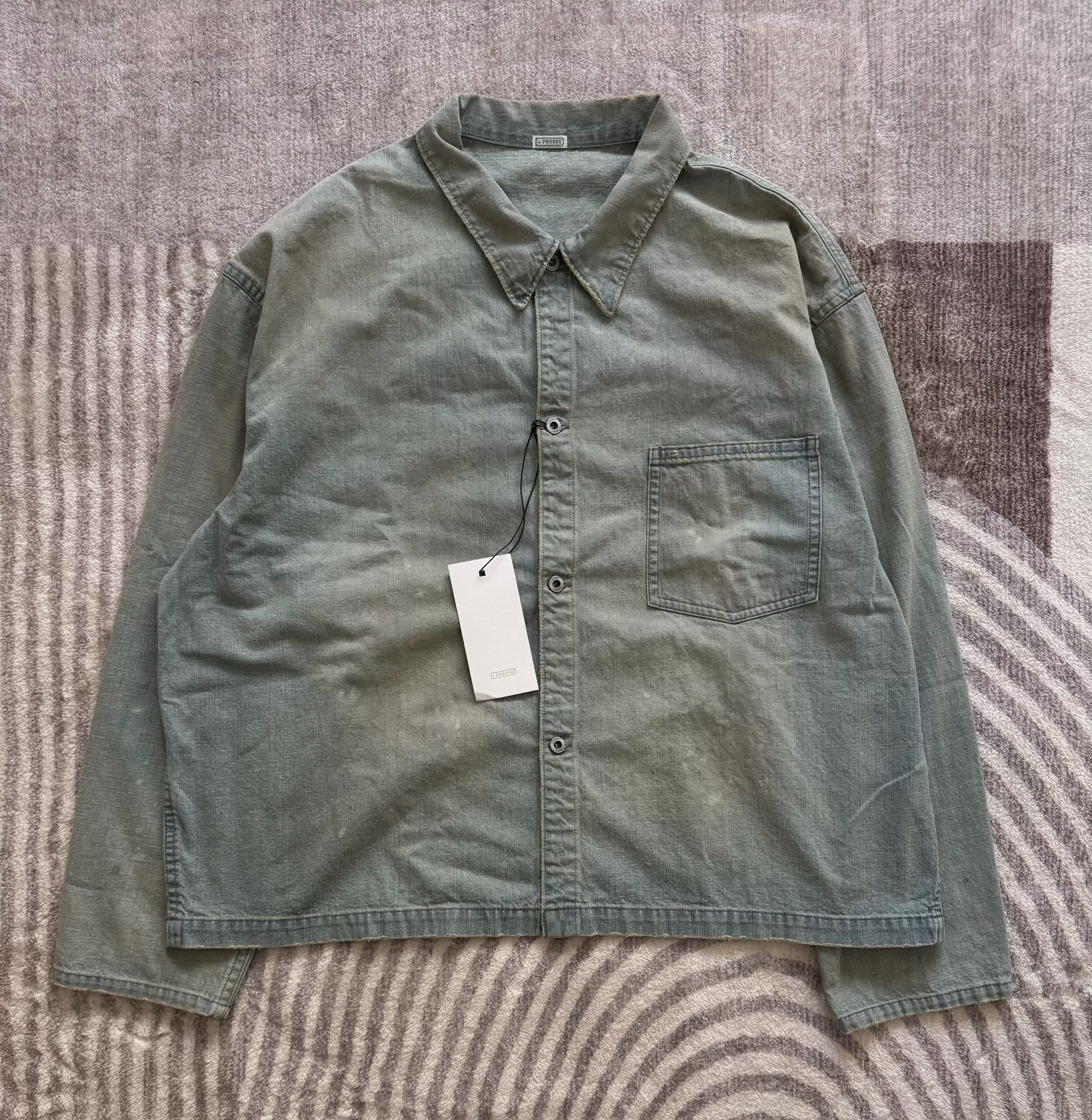 A.PRESSE 25AW US Navy Denim Jacket