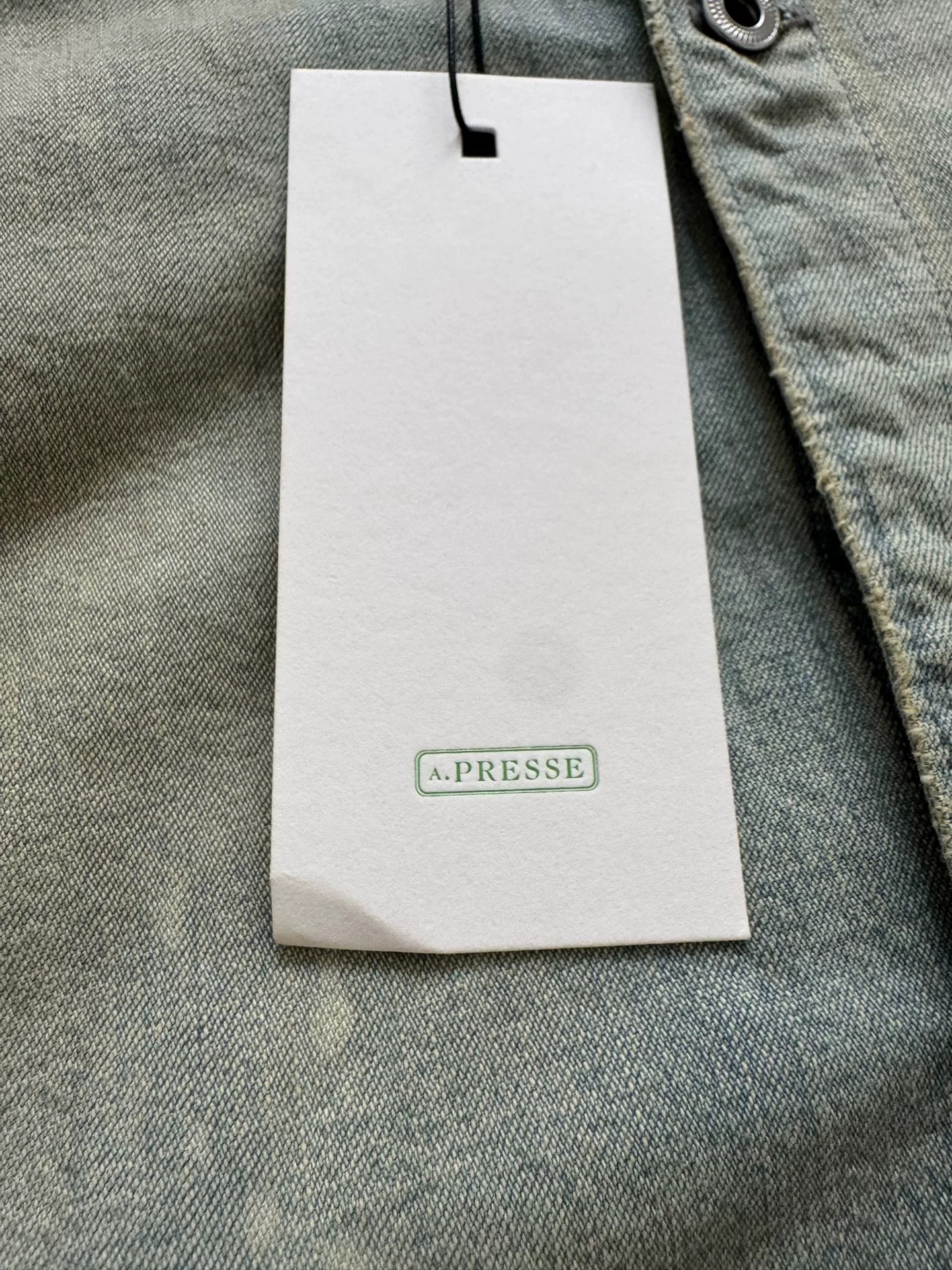 A.PRESSE 25AW US Navy Denim Jacket — back