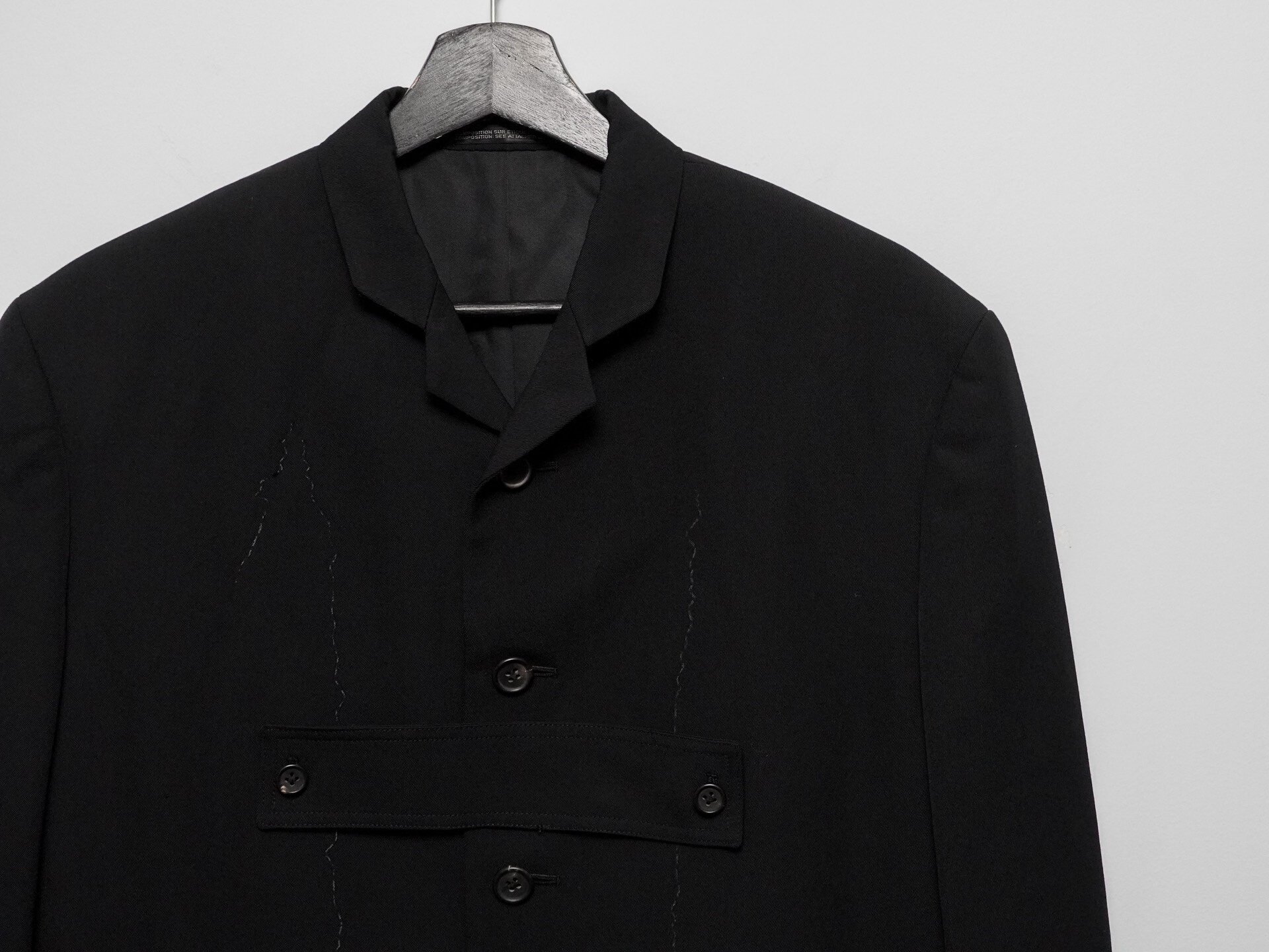 Yohji Yamamoto 1994AW Black Jacket — back