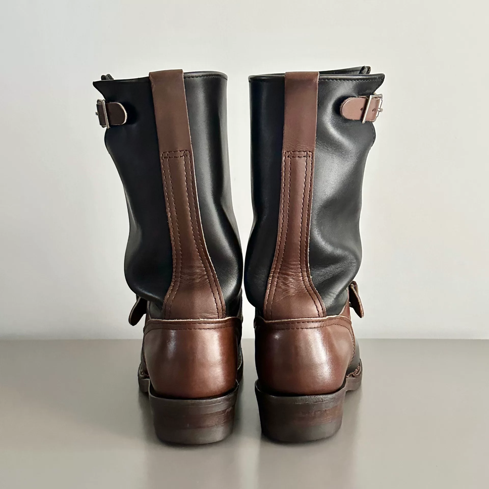 Wesco Boss 8.5D Old Oil Leather Boots — label