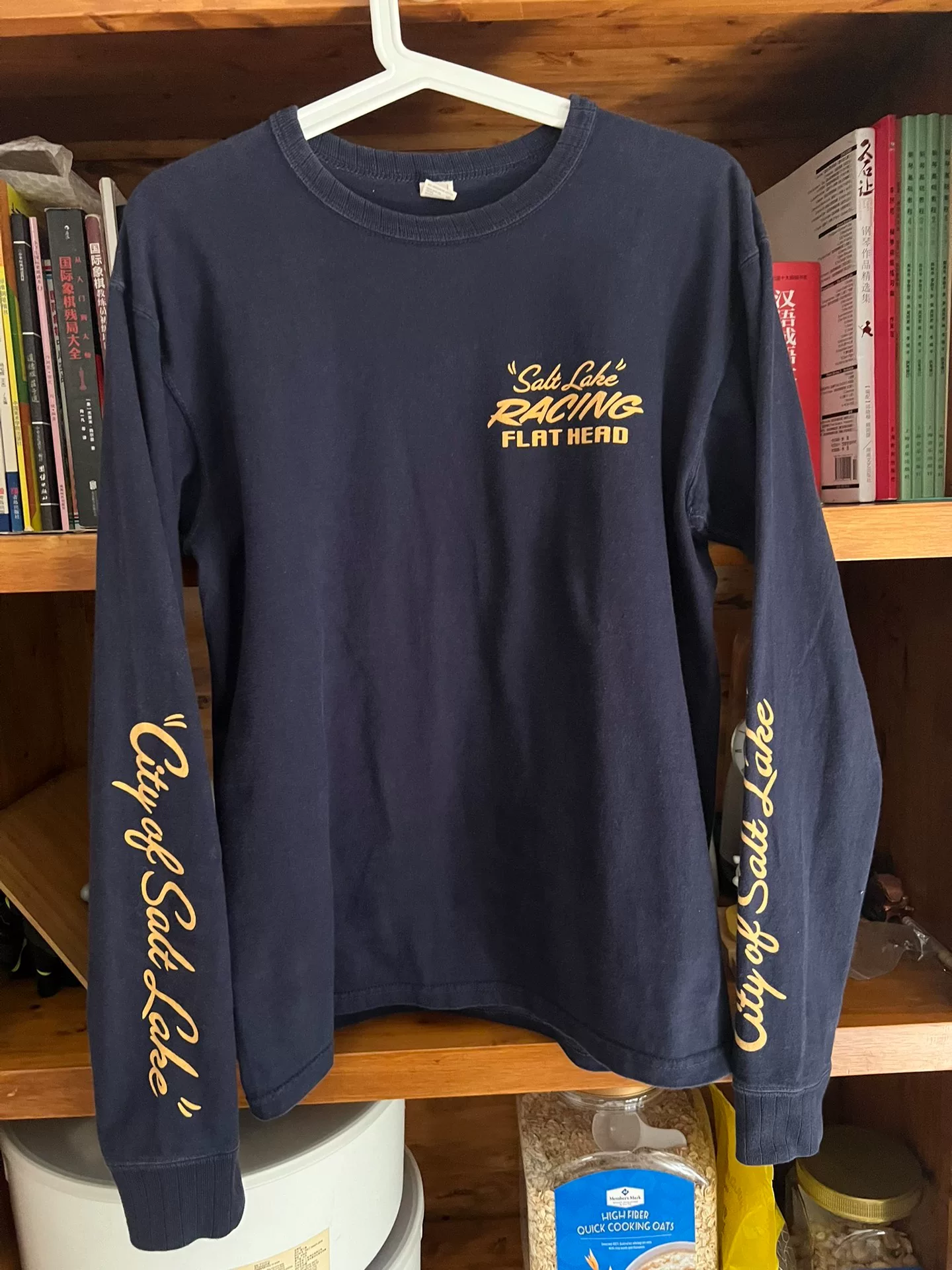 Flat Head Japanese Indigo Dyed Longsleeve Tee — front