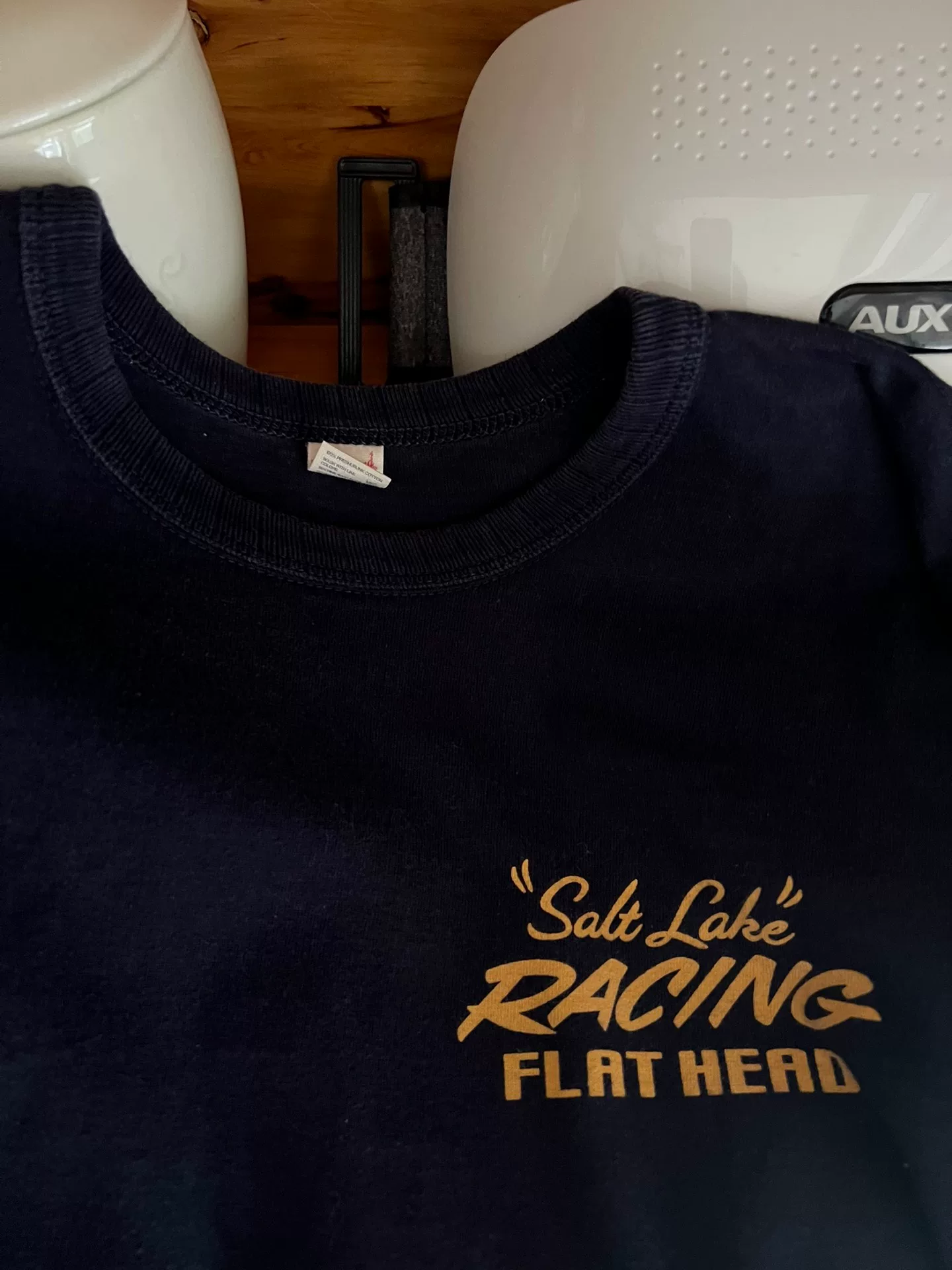 Flat Head Japanese Indigo Dyed Longsleeve Tee — label