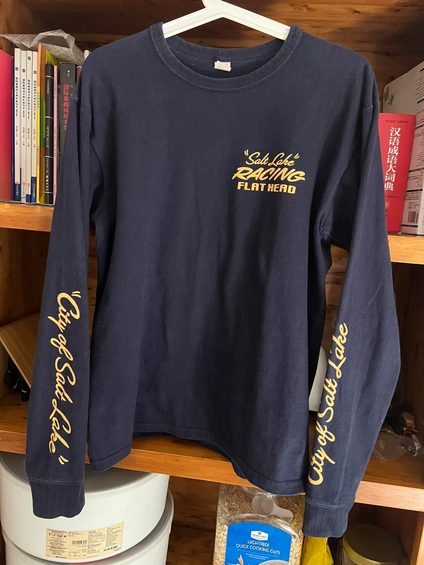 Flat Head Japanese Indigo Dyed Longsleeve Tee — detail