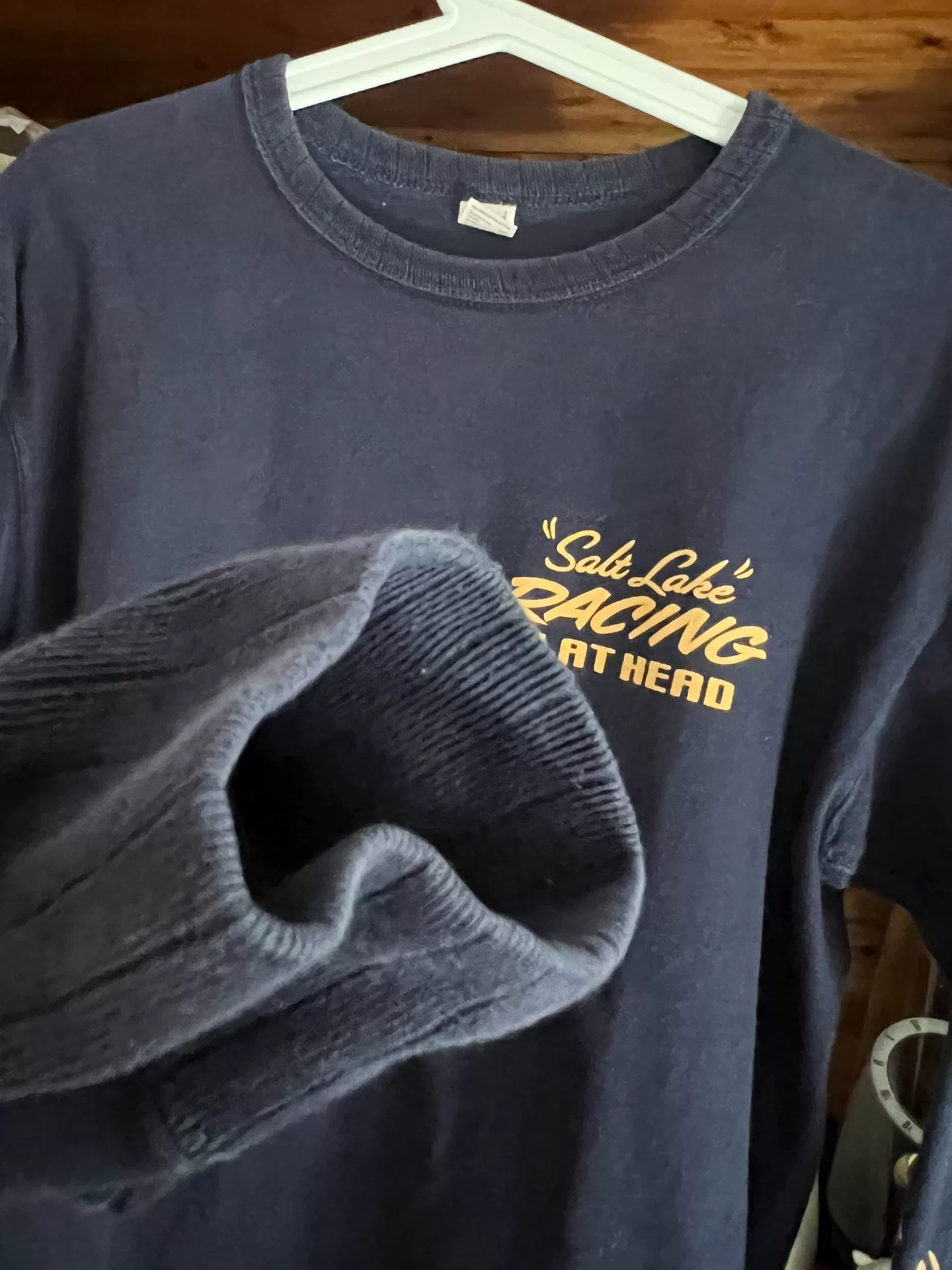 Flat Head Japanese Indigo Dyed Longsleeve Tee — back