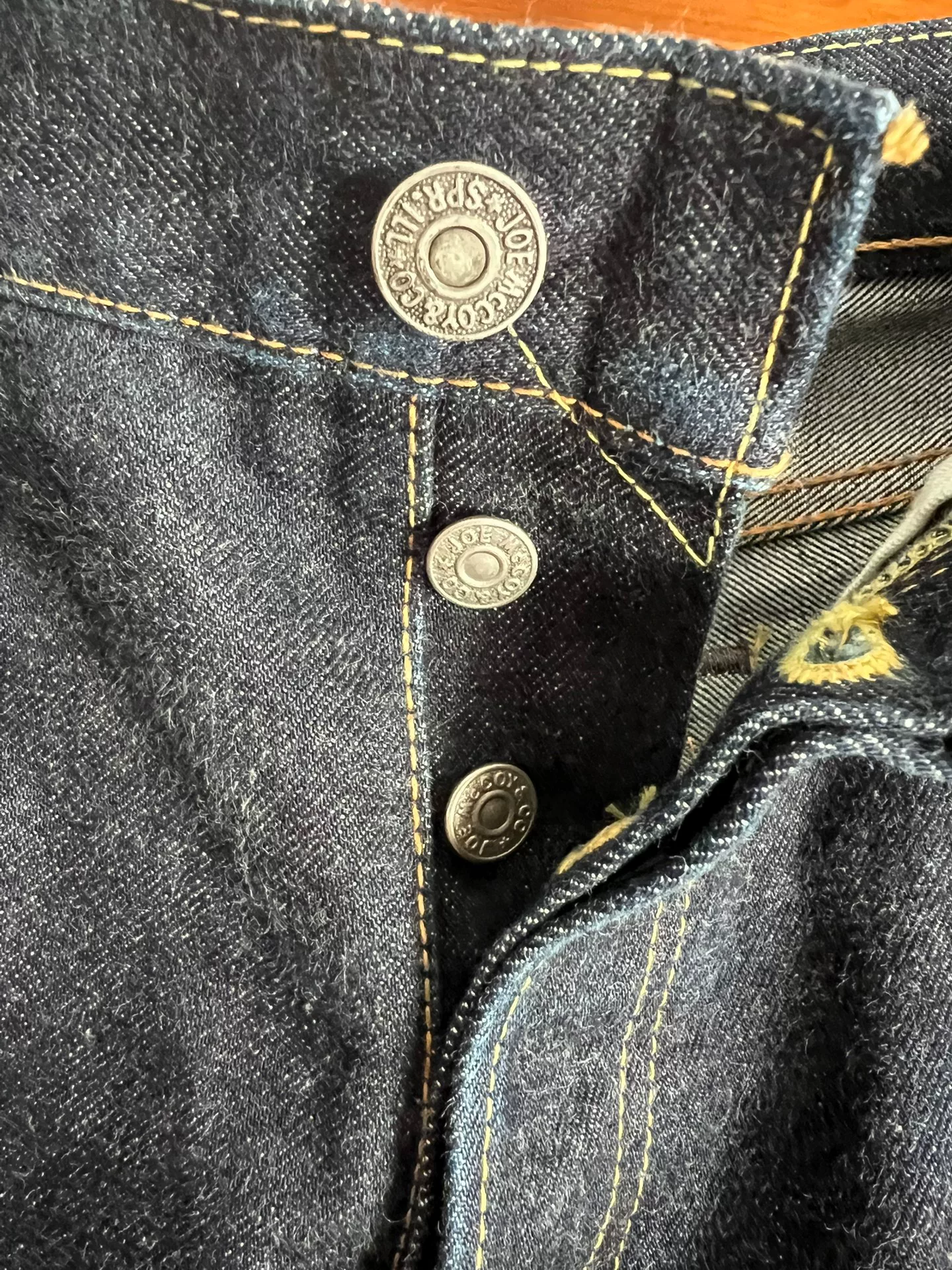 Joe McCoy&Co 906S Japanese Selvedge Jeans — label